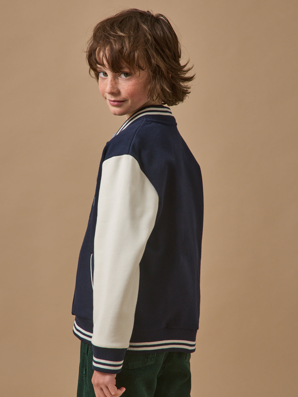 Blouson teddy brodé Garçon