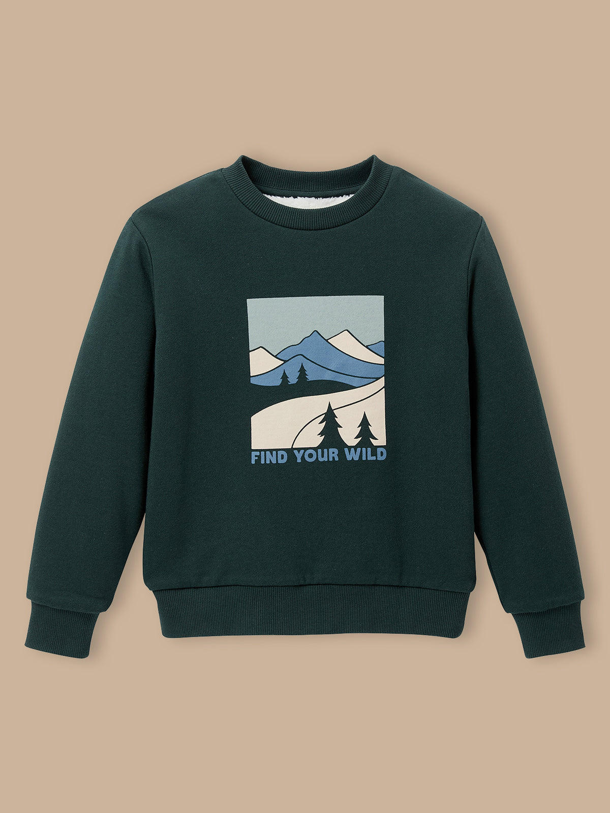 Sweat doublé sherpa Garçon