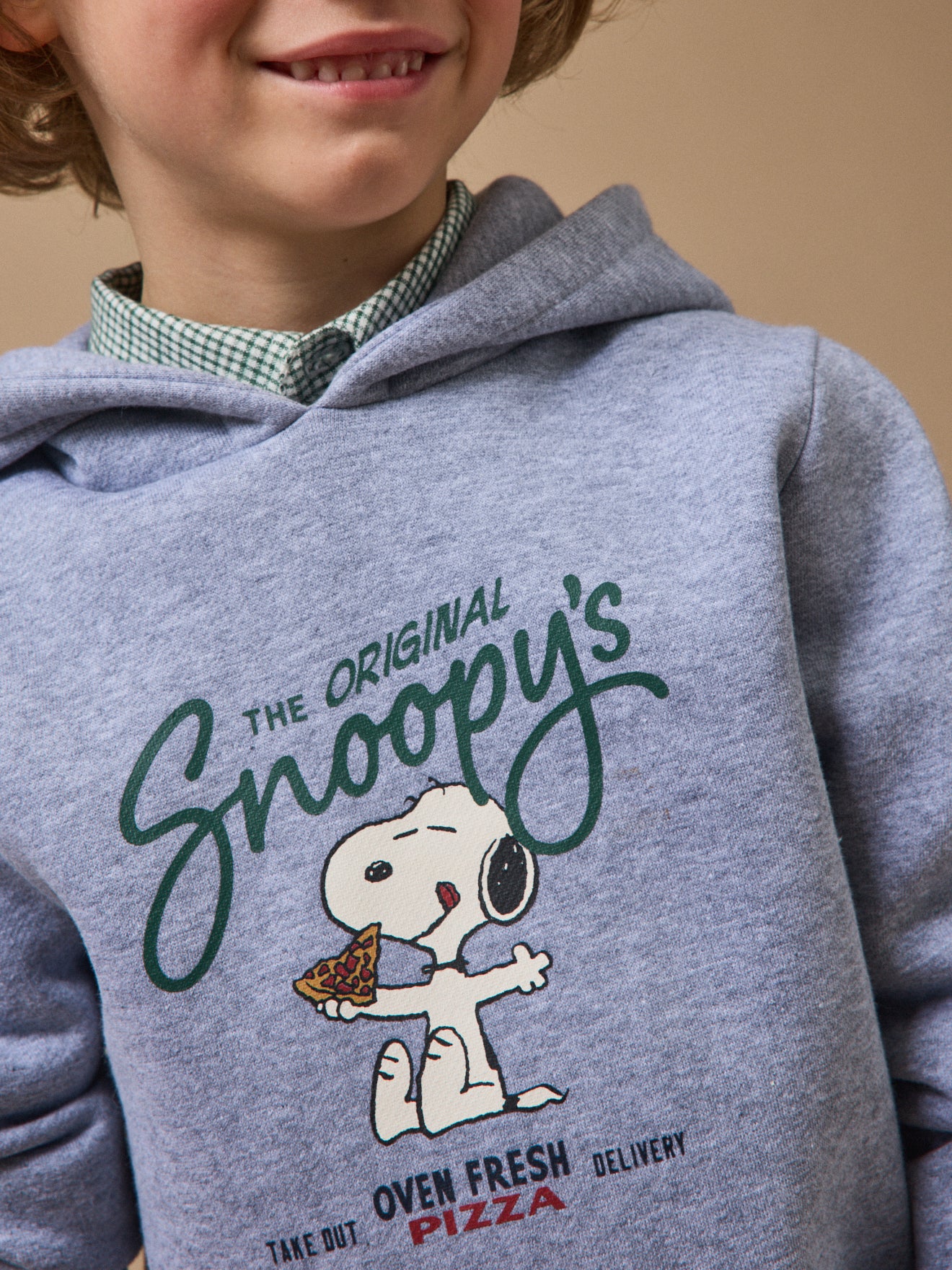 Kindersweater met kap Cyrillus X PEANUTS™, Snoopy collectie
