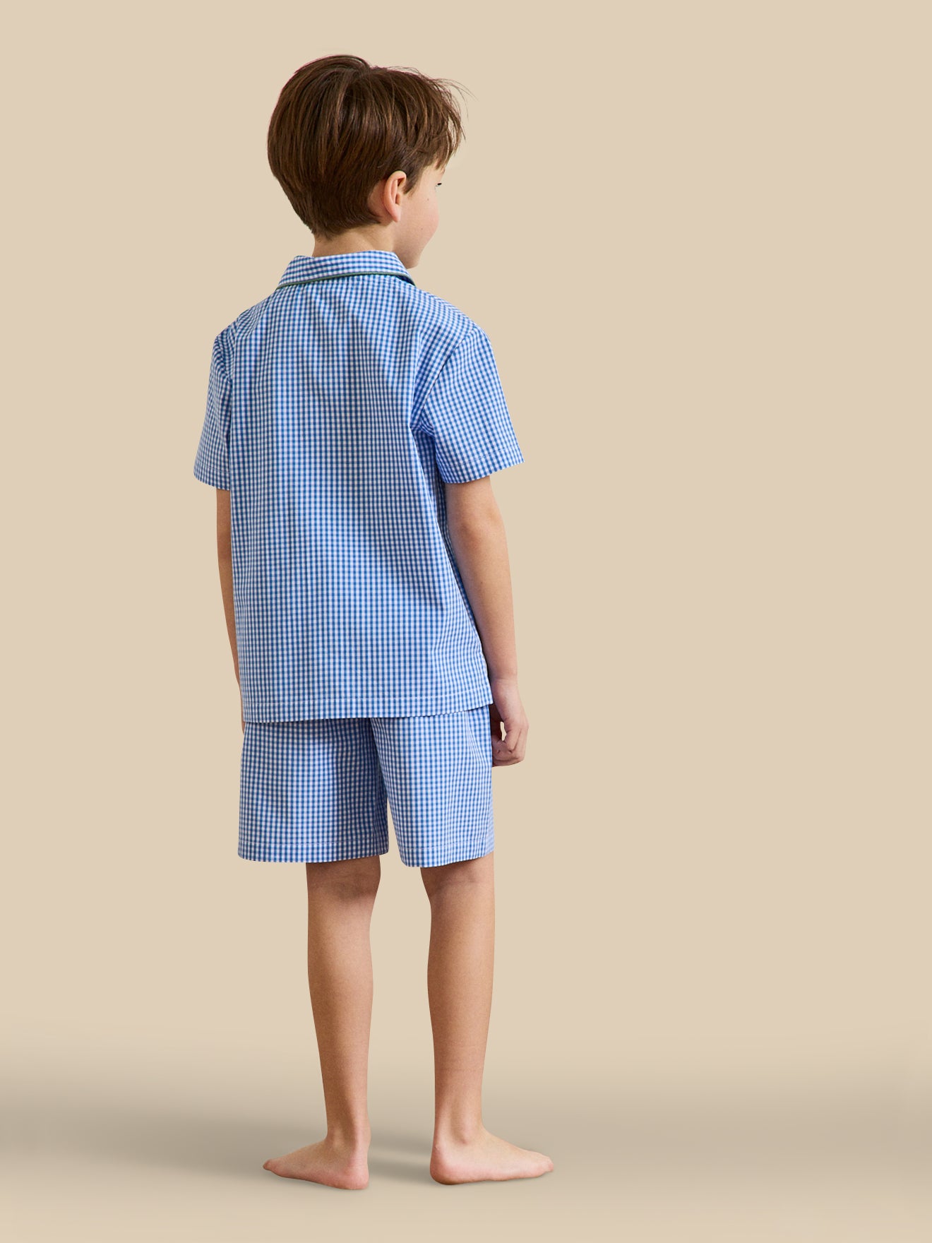Pyja-short vichy Garçon