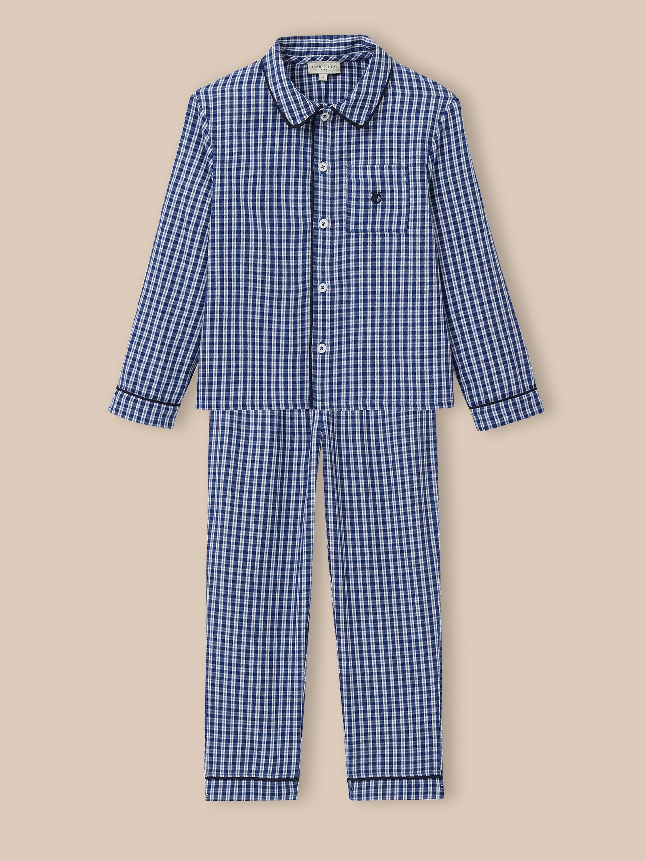 Pyjama classique à carreaux Garçon