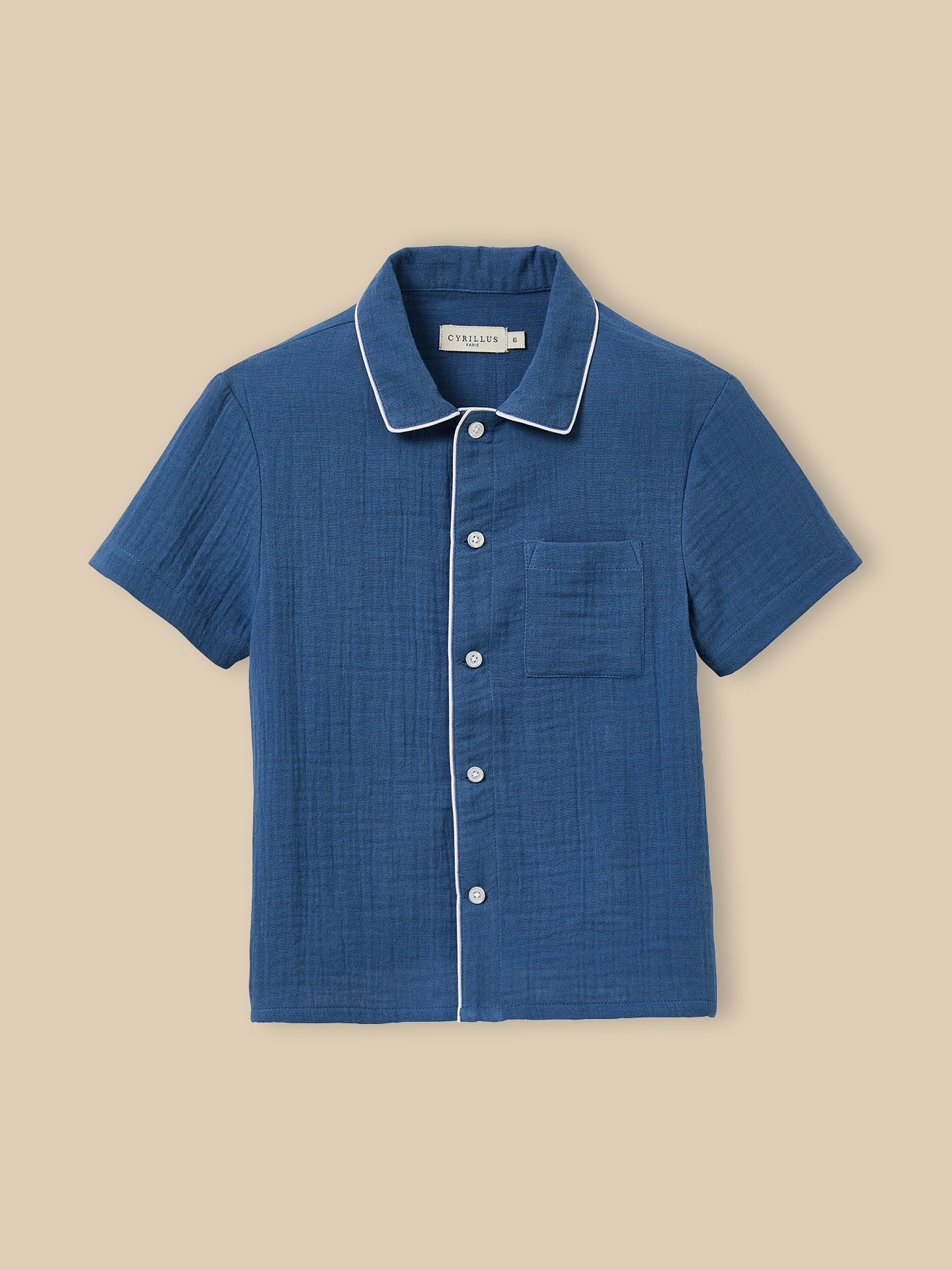 Pyja-short en gaze de coton garçon