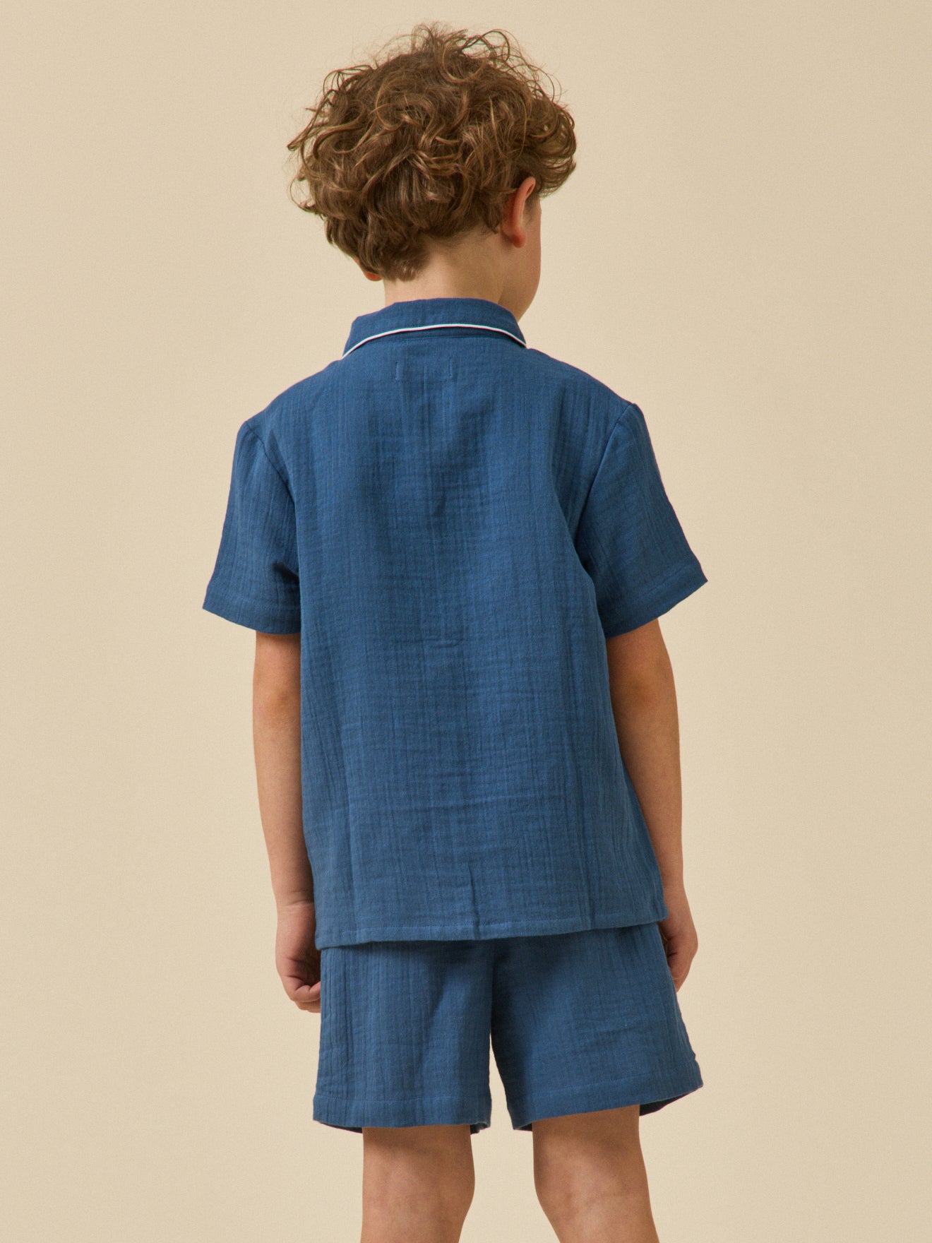 Pyja-short en gaze de coton garçon