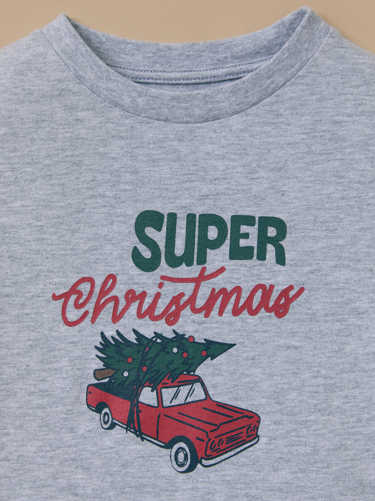 Jongenspyjama met kerstprint