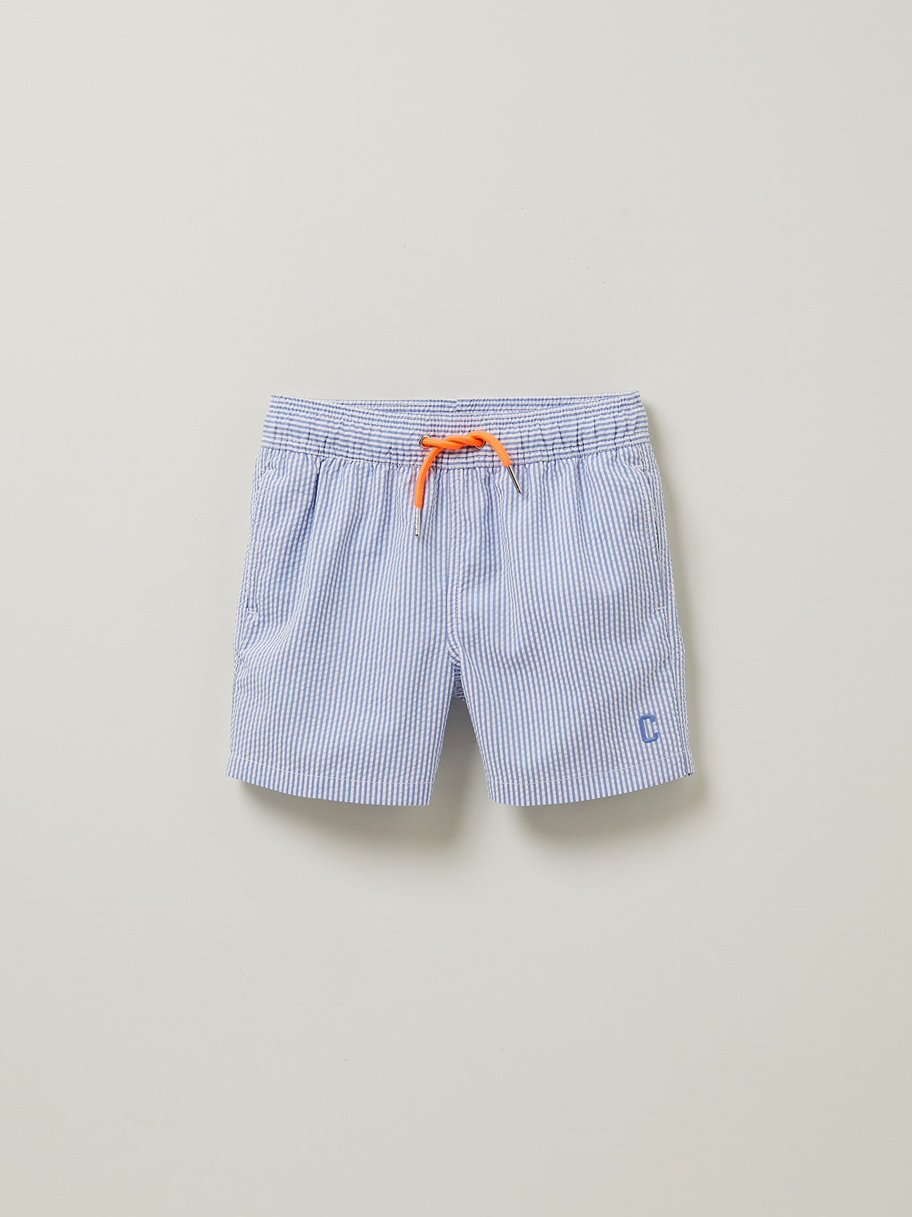 Short de bain en seersucker Garçon