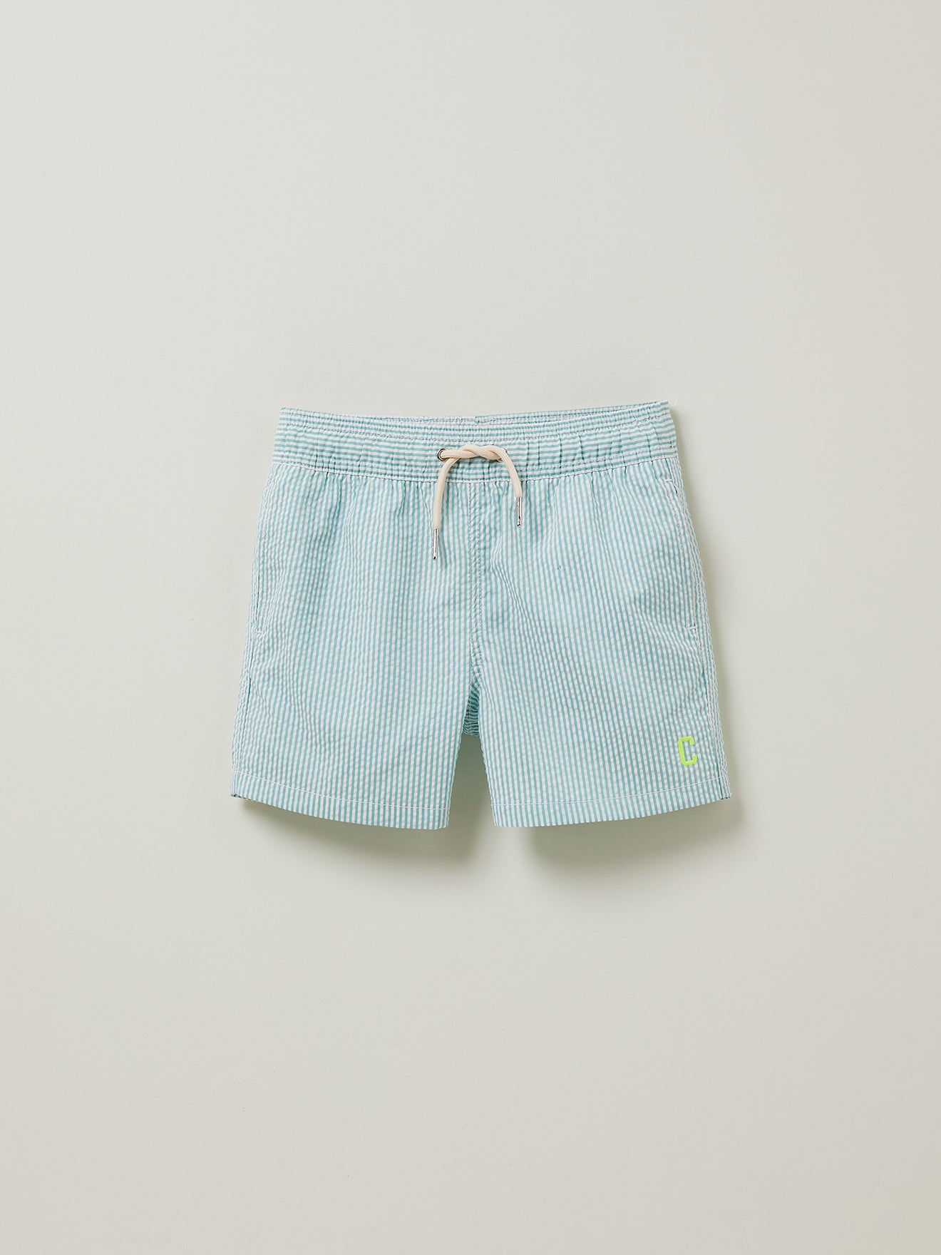 Jongenszwemshort in seersucker