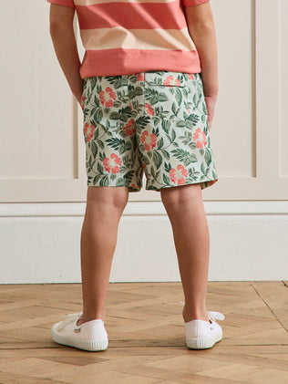 Jongensshort met exotische print