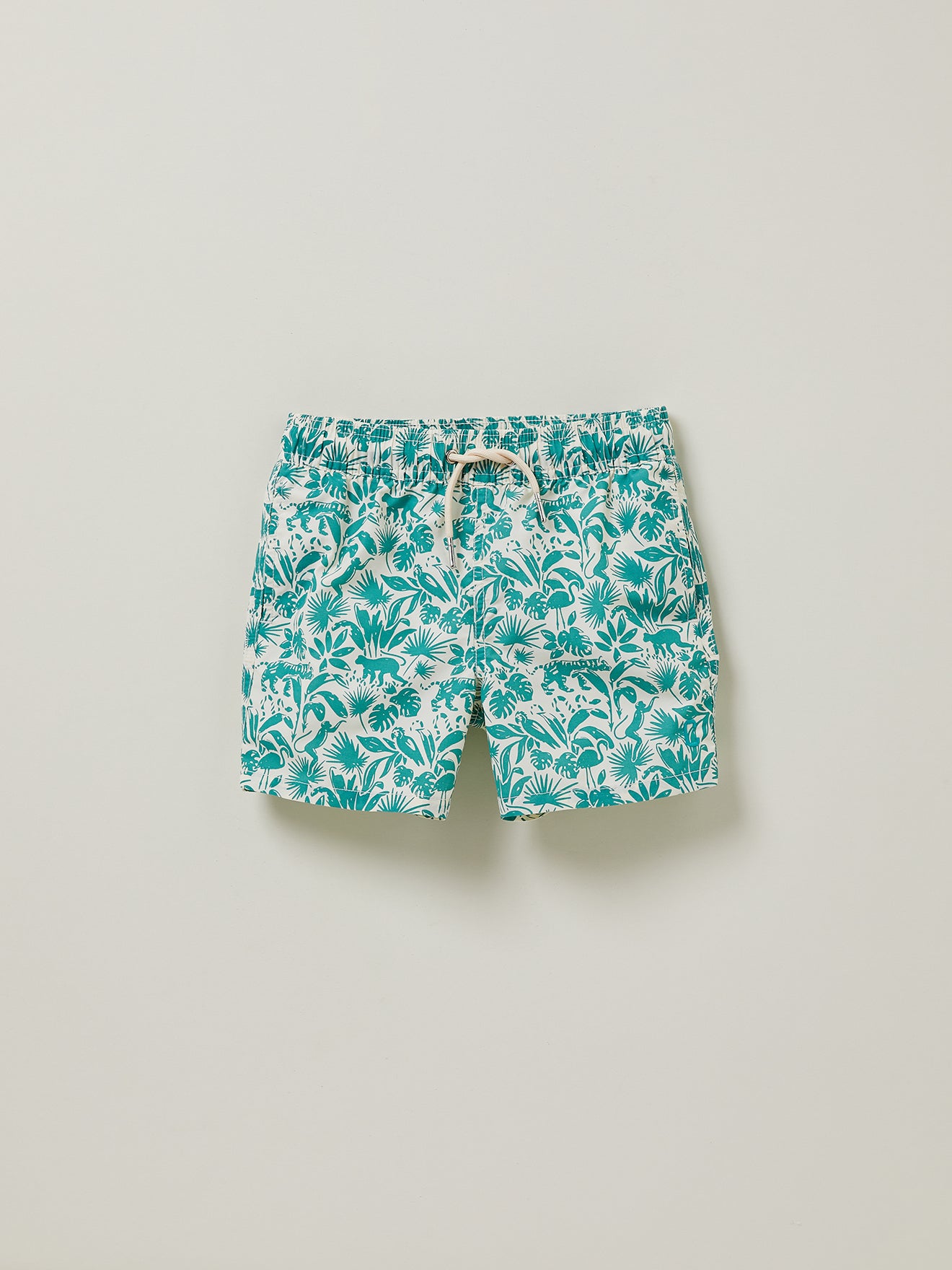 Jongensshort met jungleprint