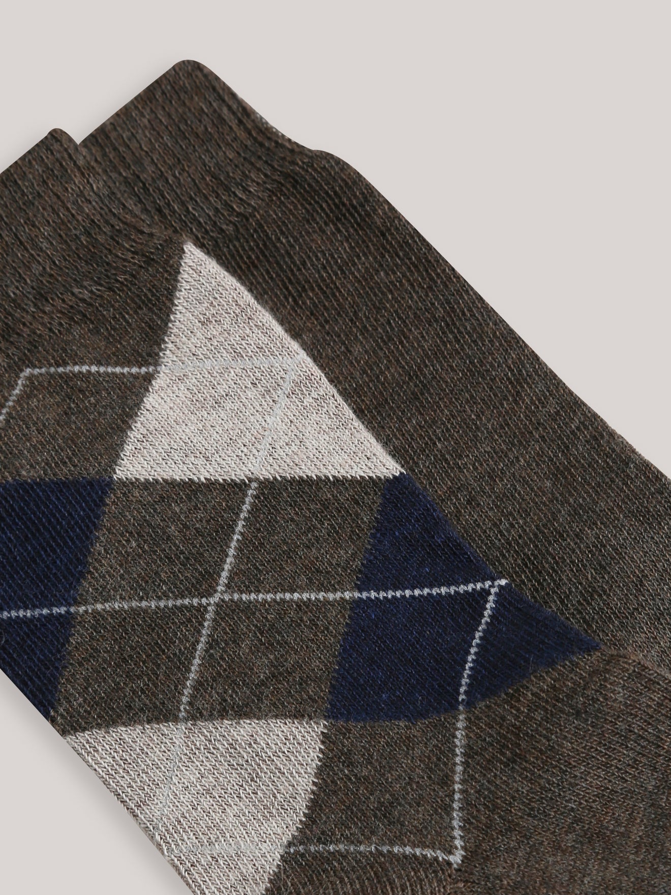 Set van 2 paar sokken in intarsia en effen