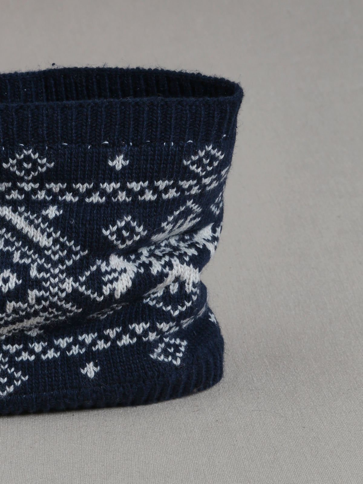 Jongenssnood met jacquard in RWS-wol