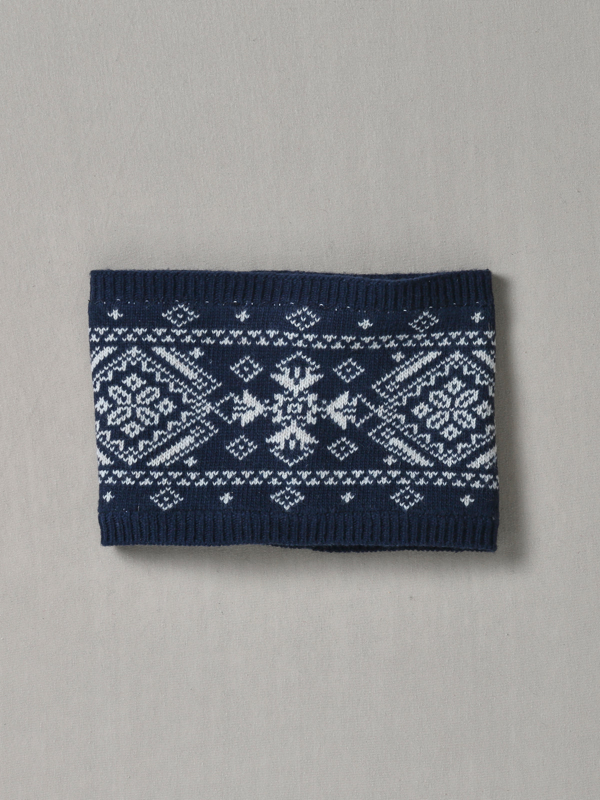 Jongenssnood met jacquard in RWS-wol