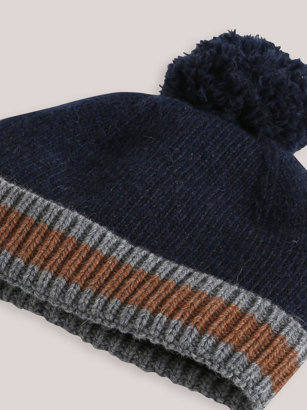 Colorblock jongensmuts in wol