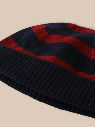 Bonnet rayé en laine Garçon