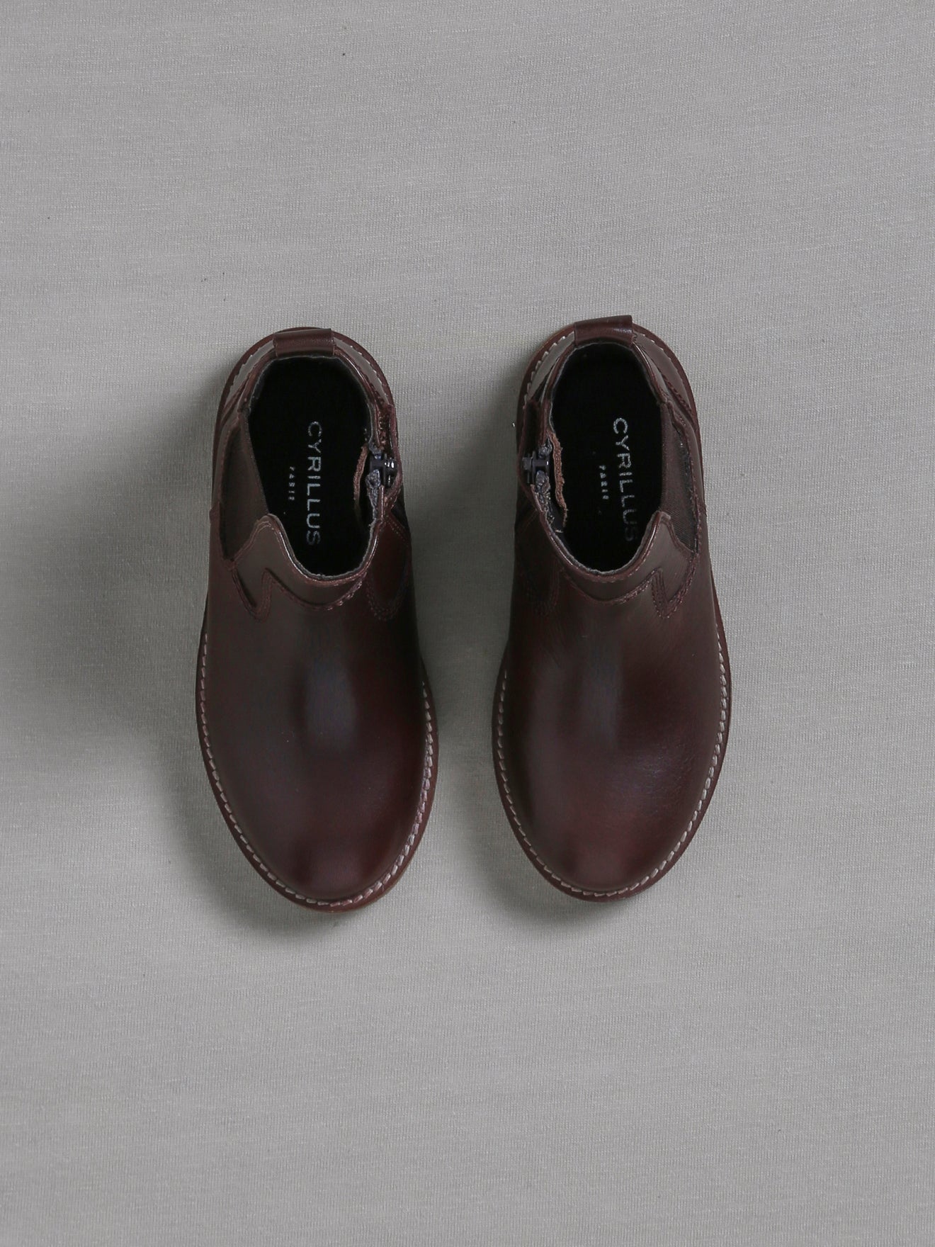 Boots chelsea garçon en cuir