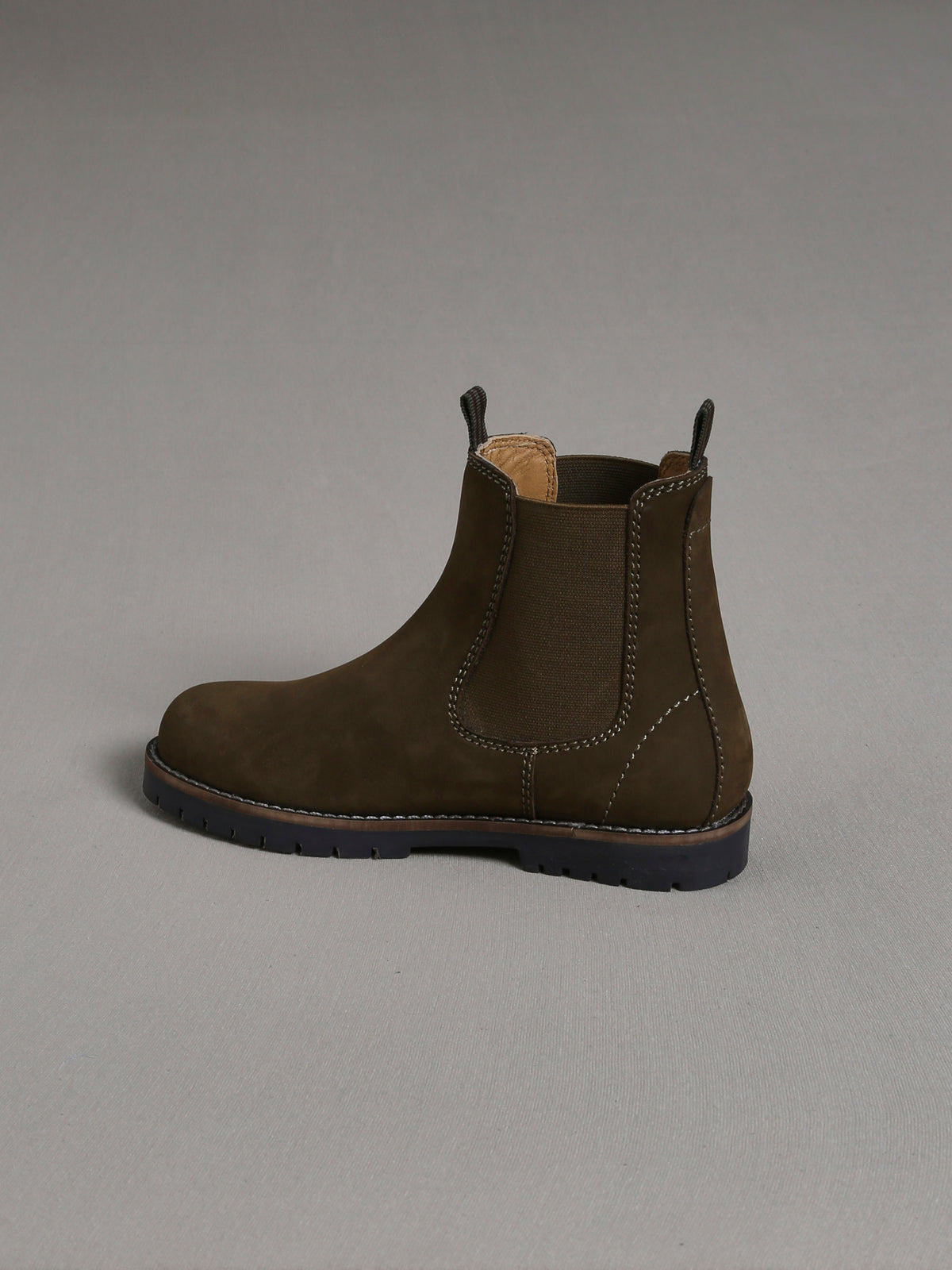 Boots Garçon en cuir velours