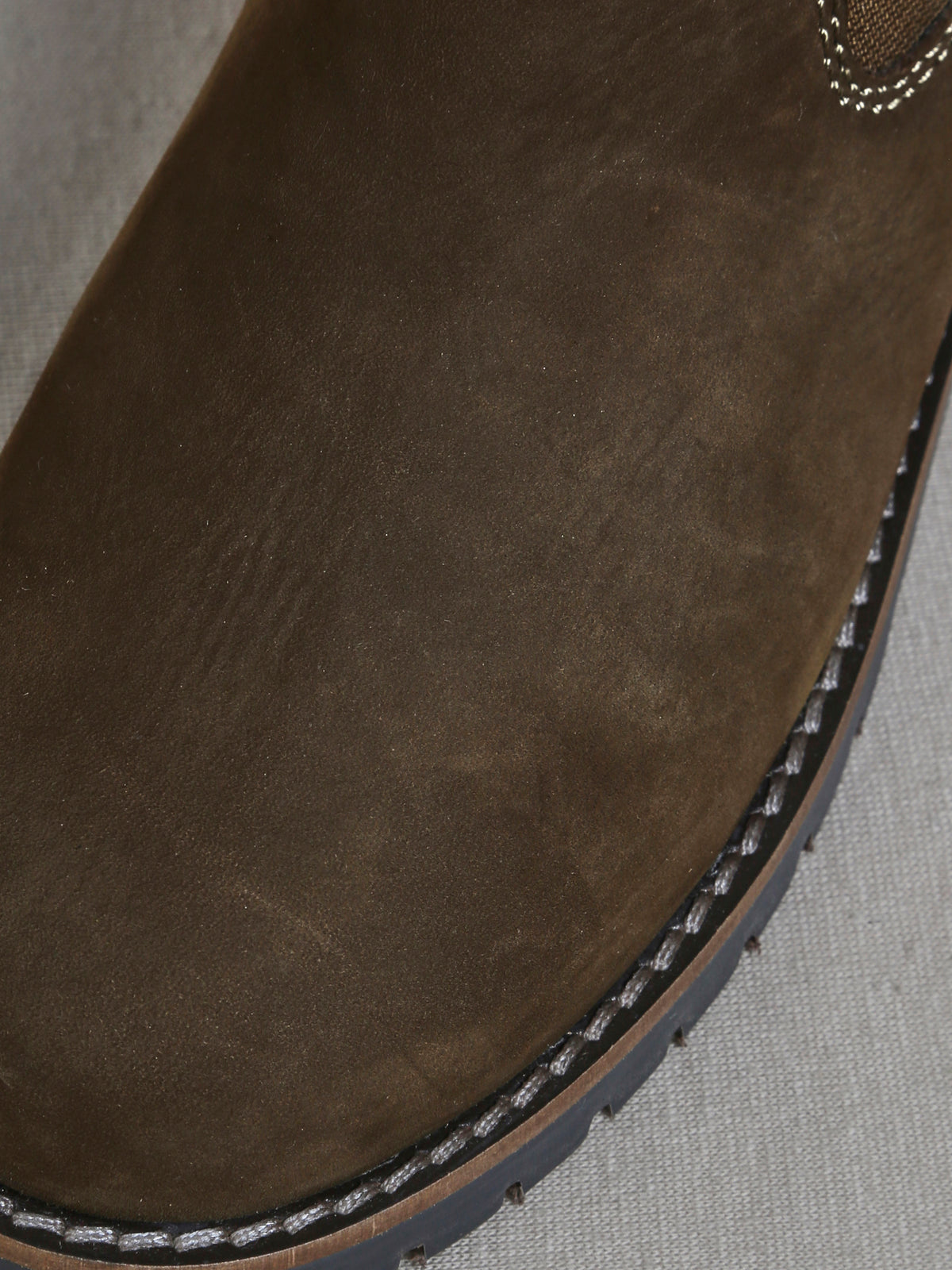 Boots Garçon en cuir velours