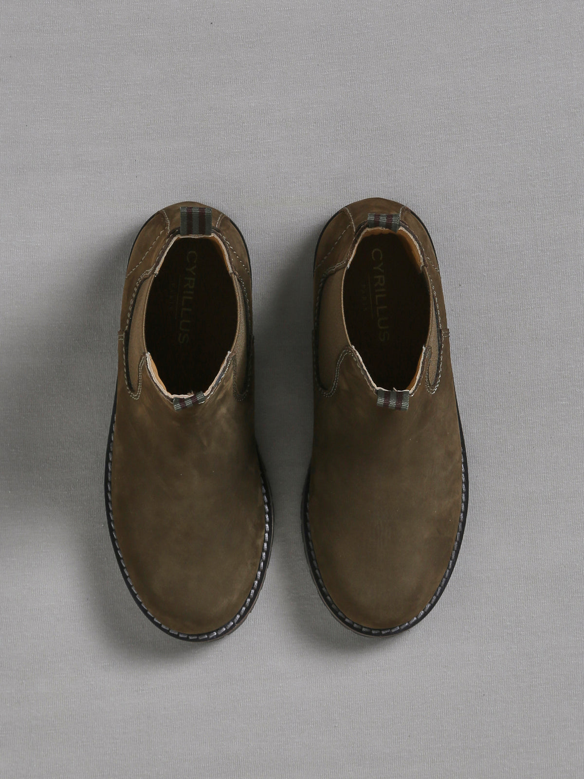 Boots Garçon en cuir velours
