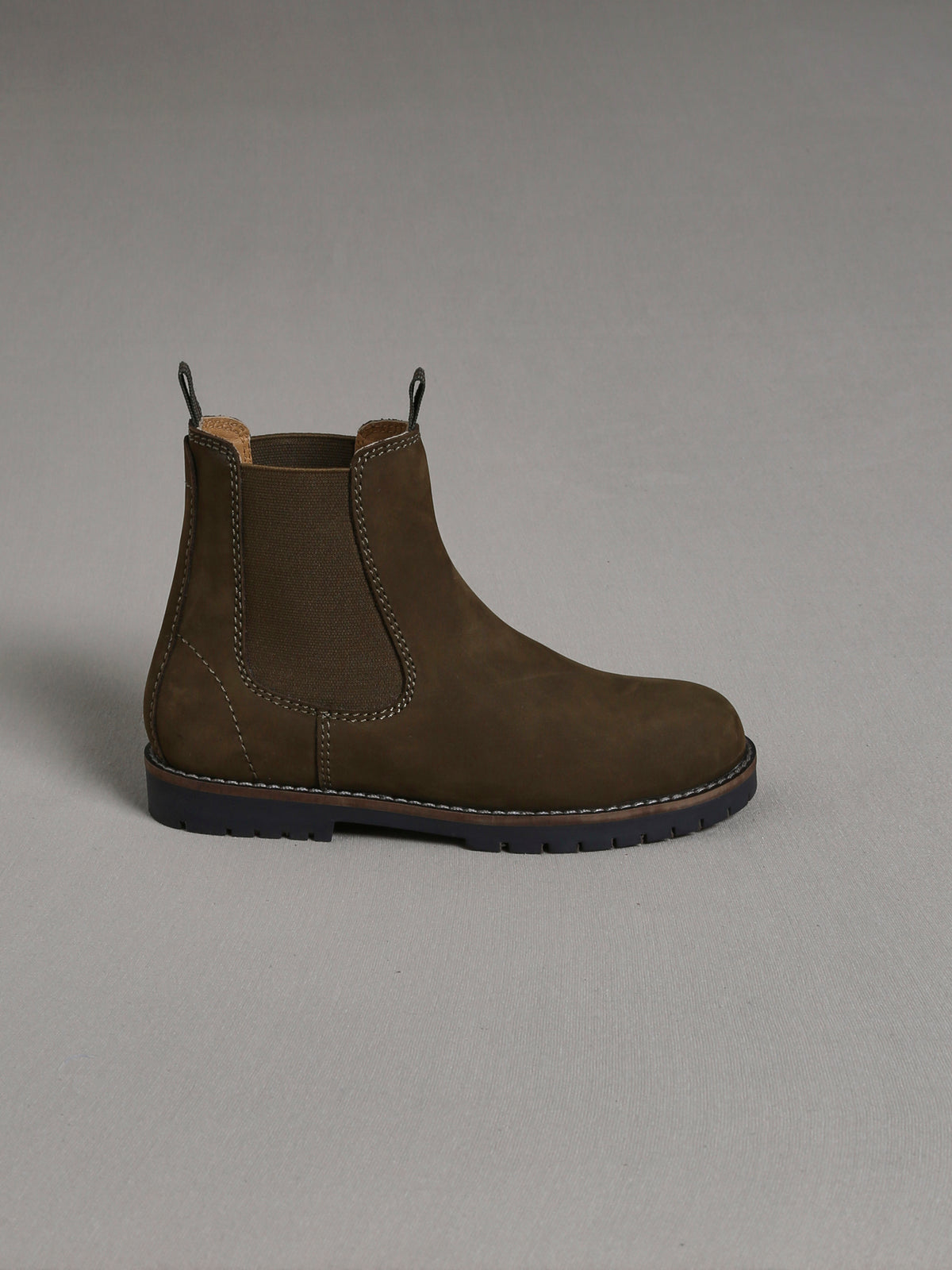 Boots Garçon en cuir velours