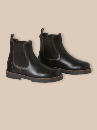 Leren chelsea jongensboots