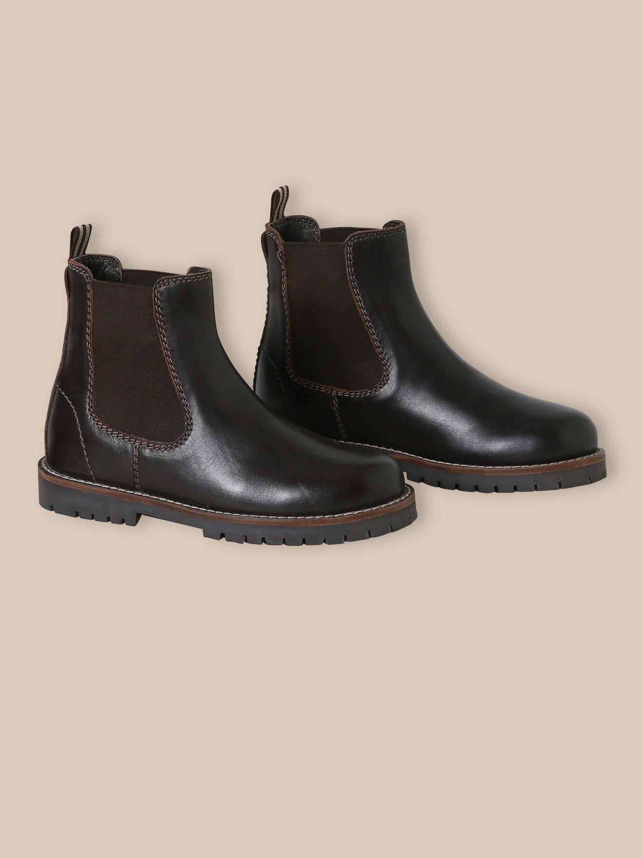 Leren chelsea jongensboots