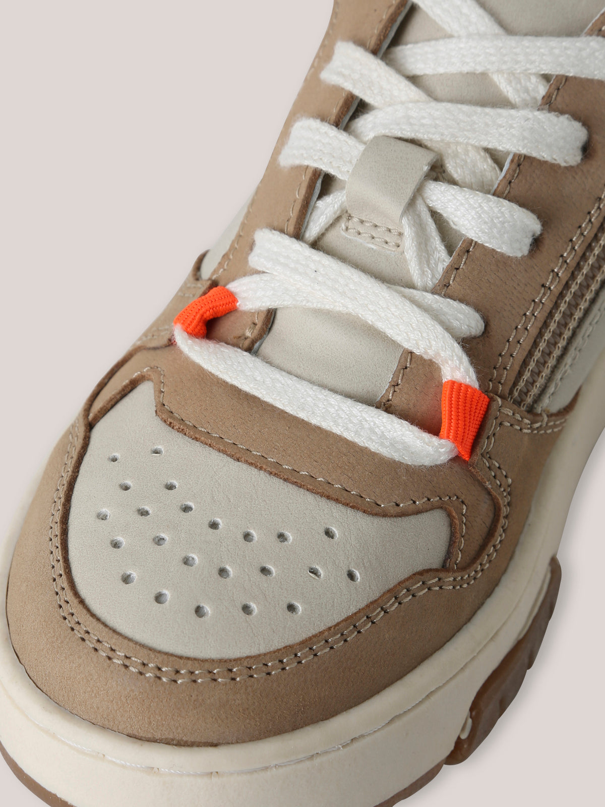 Veelkleurige leren jongenssneakers