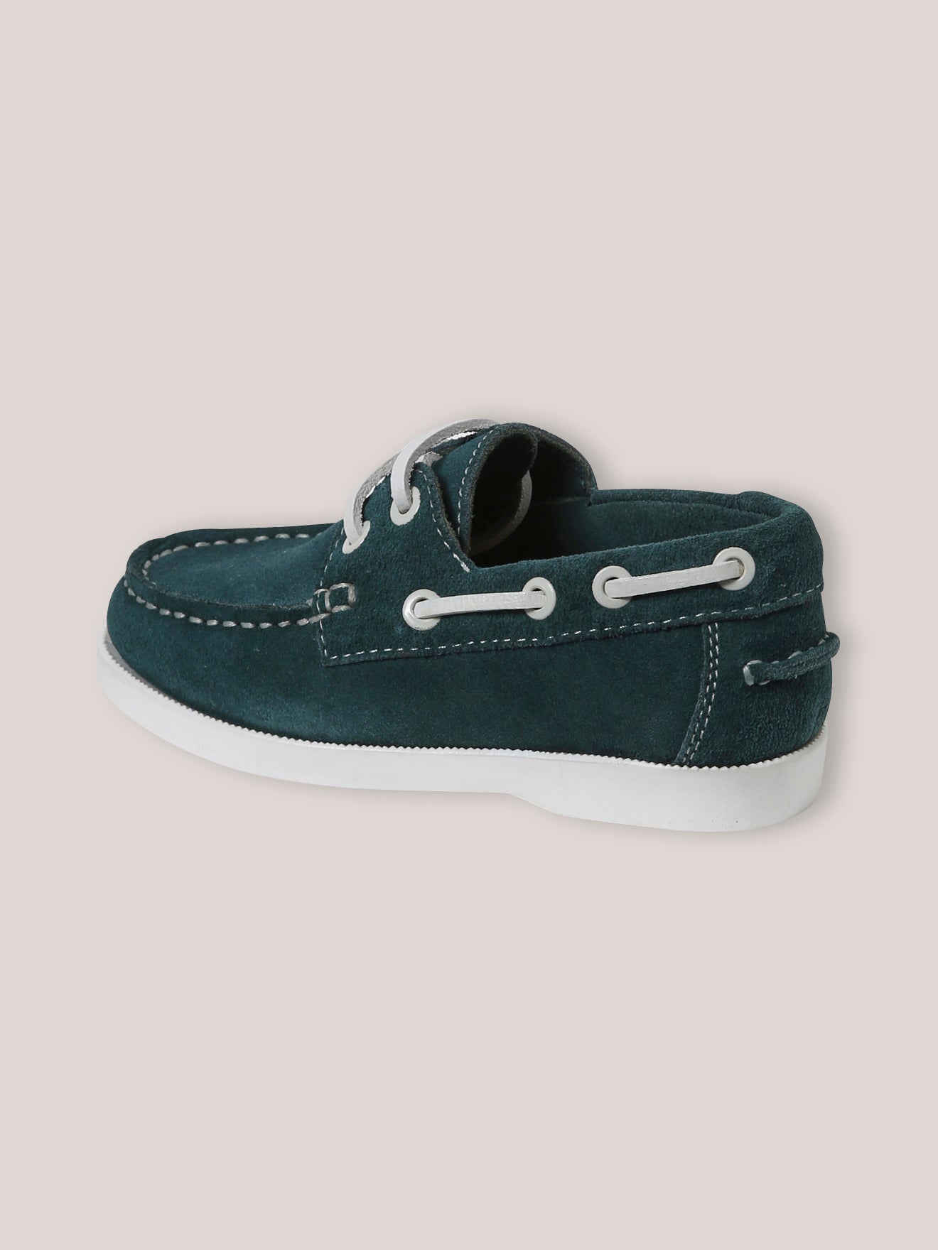 Chaussures bateau en cuir Garçon