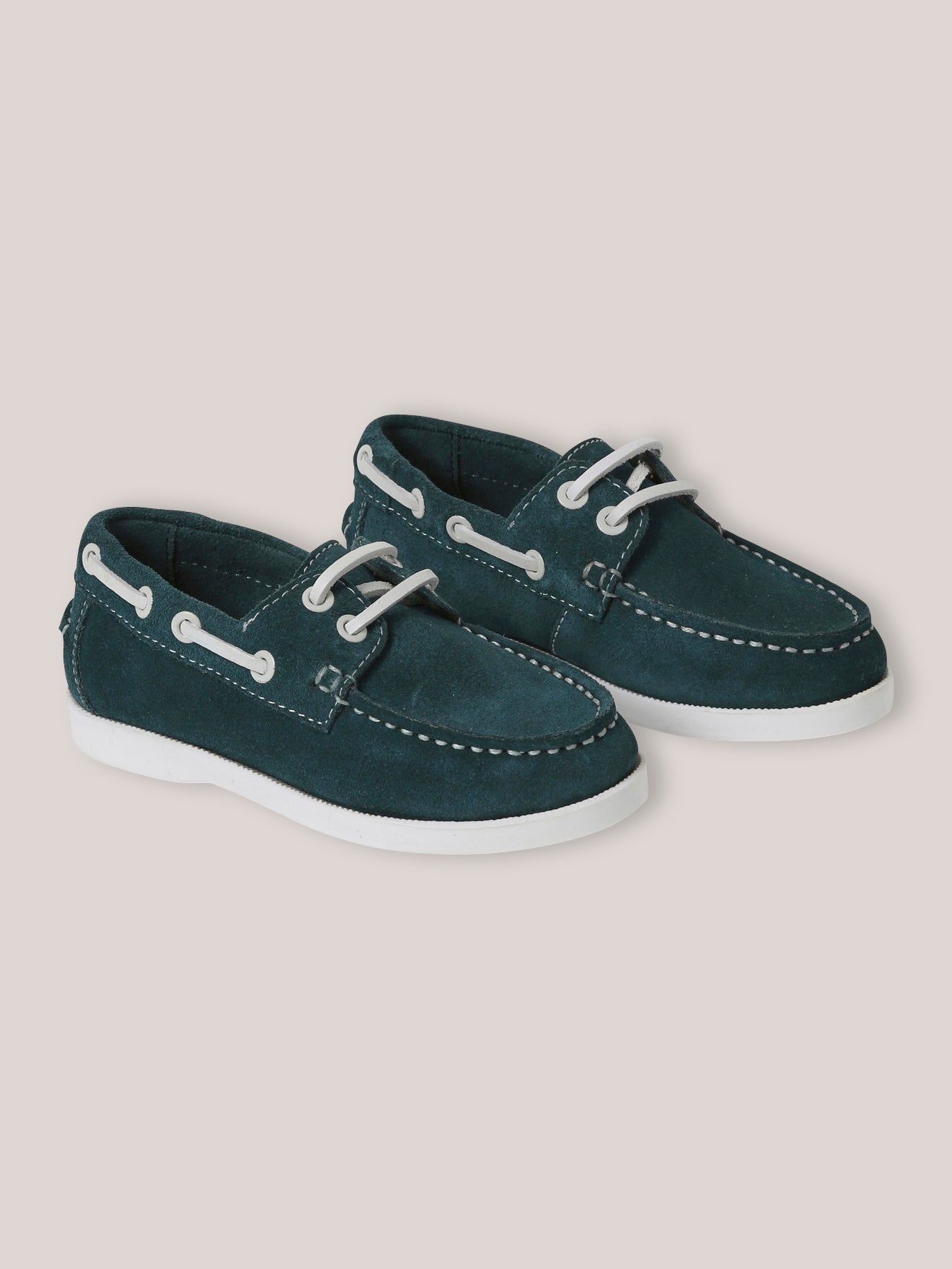Chaussures bateau en cuir Garçon