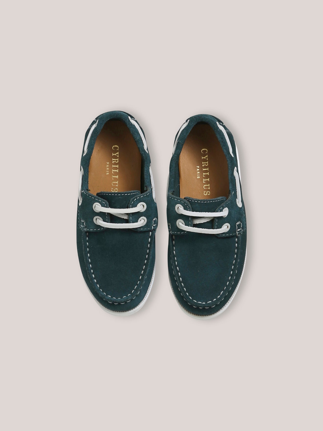 Chaussures bateau en cuir Garçon