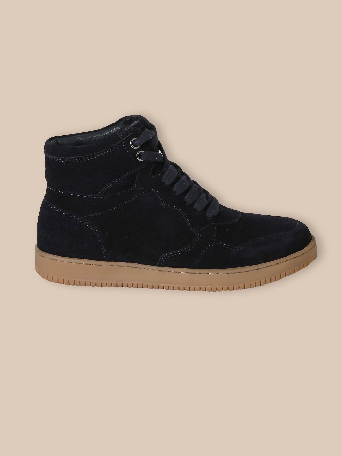 Hoge jongenssneakers in splitleer