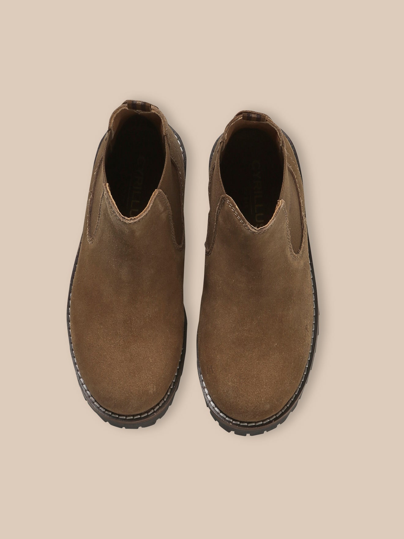 Boots Chelsea Garçon en croûte de cuir