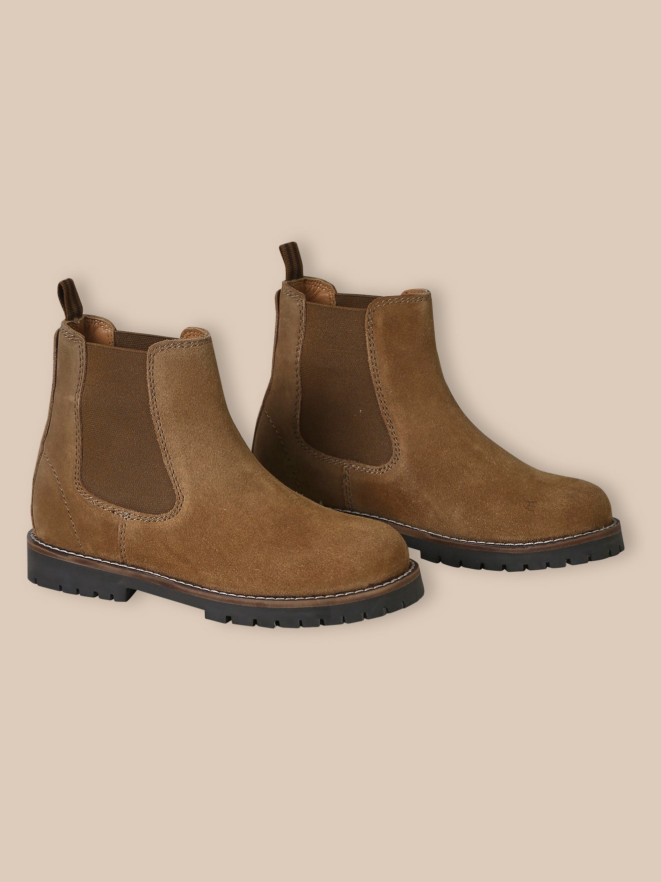 Chelsea jongensboots in splitleer