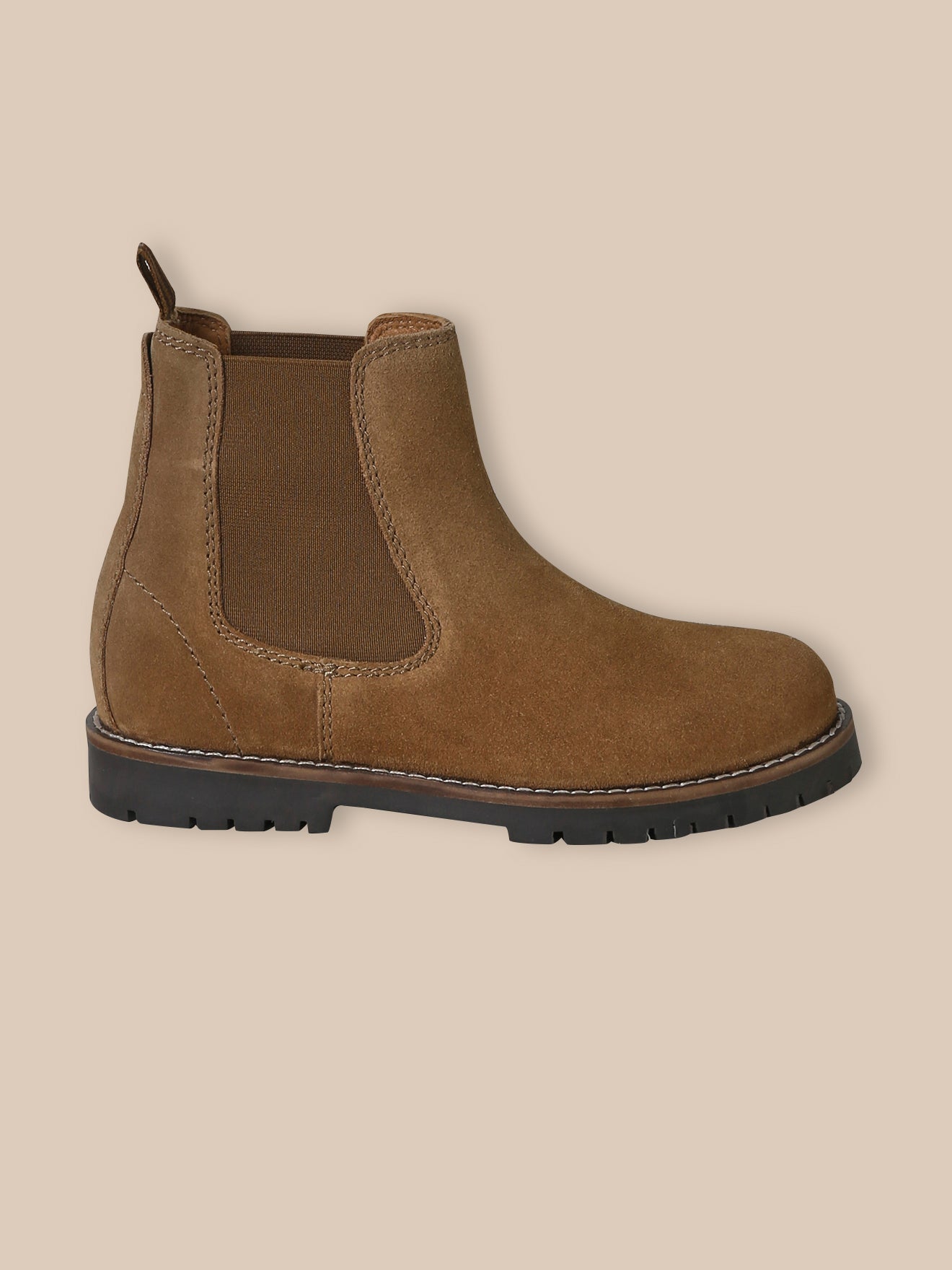 Boots Chelsea Garçon en croûte de cuir