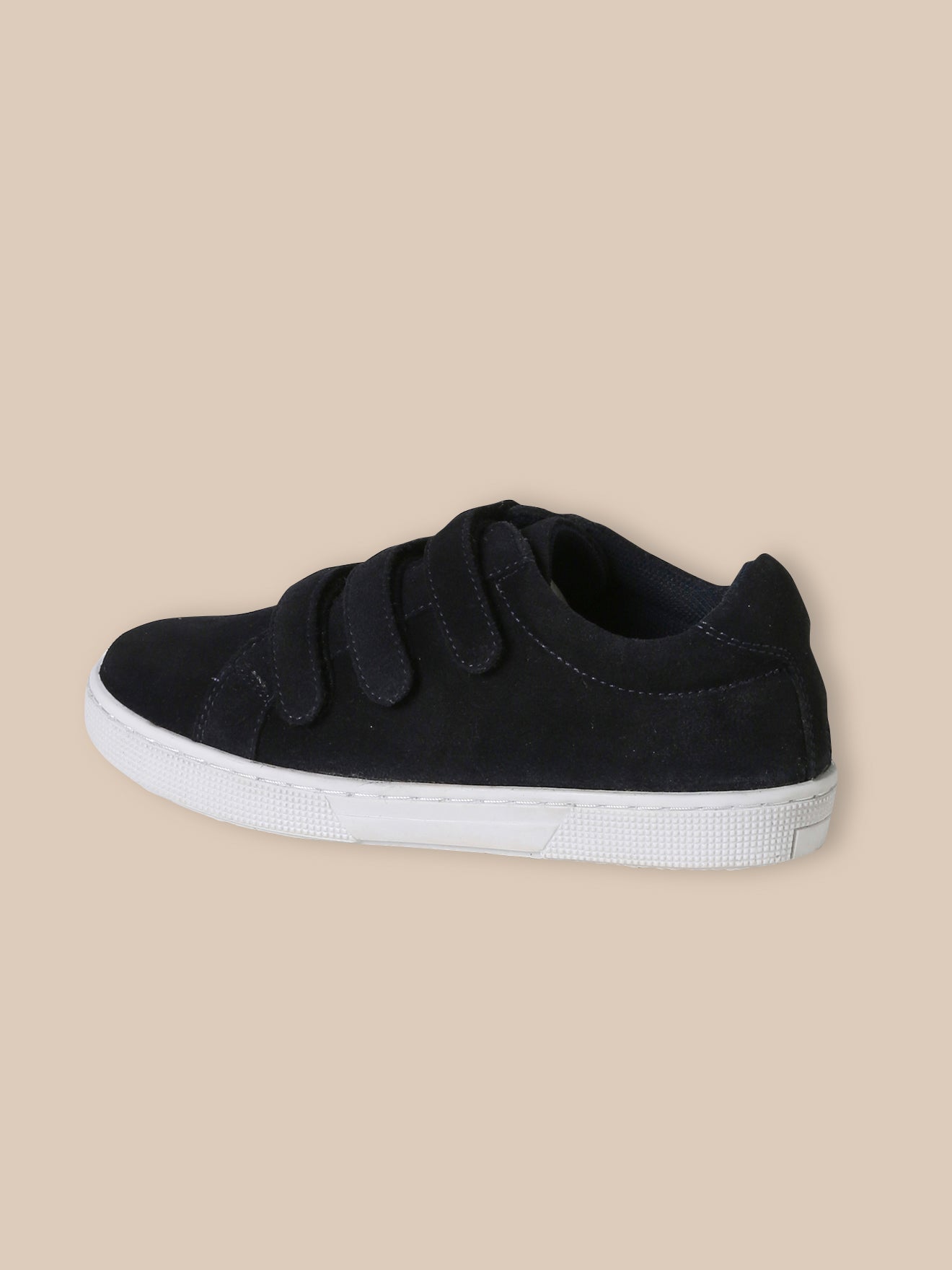 Lage jongenssneakers in splitleer
