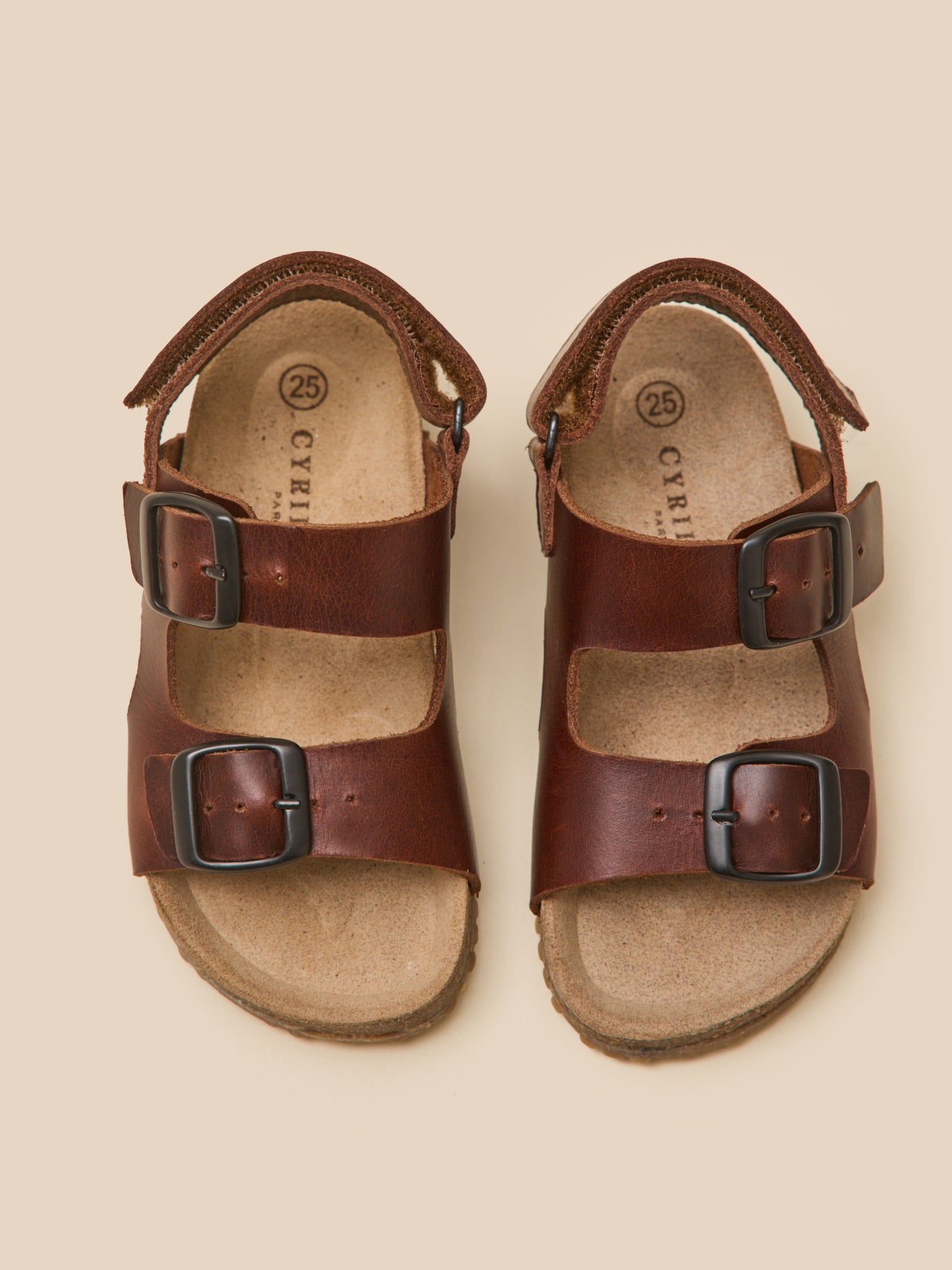Sandales à brides garçon en cuir