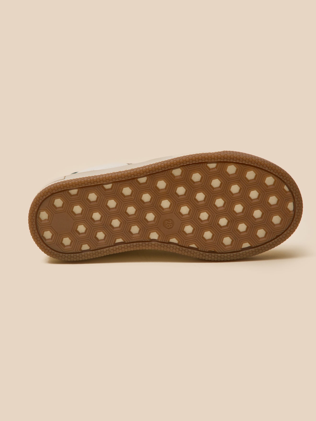 Tweekleurige leren jongenssneakers