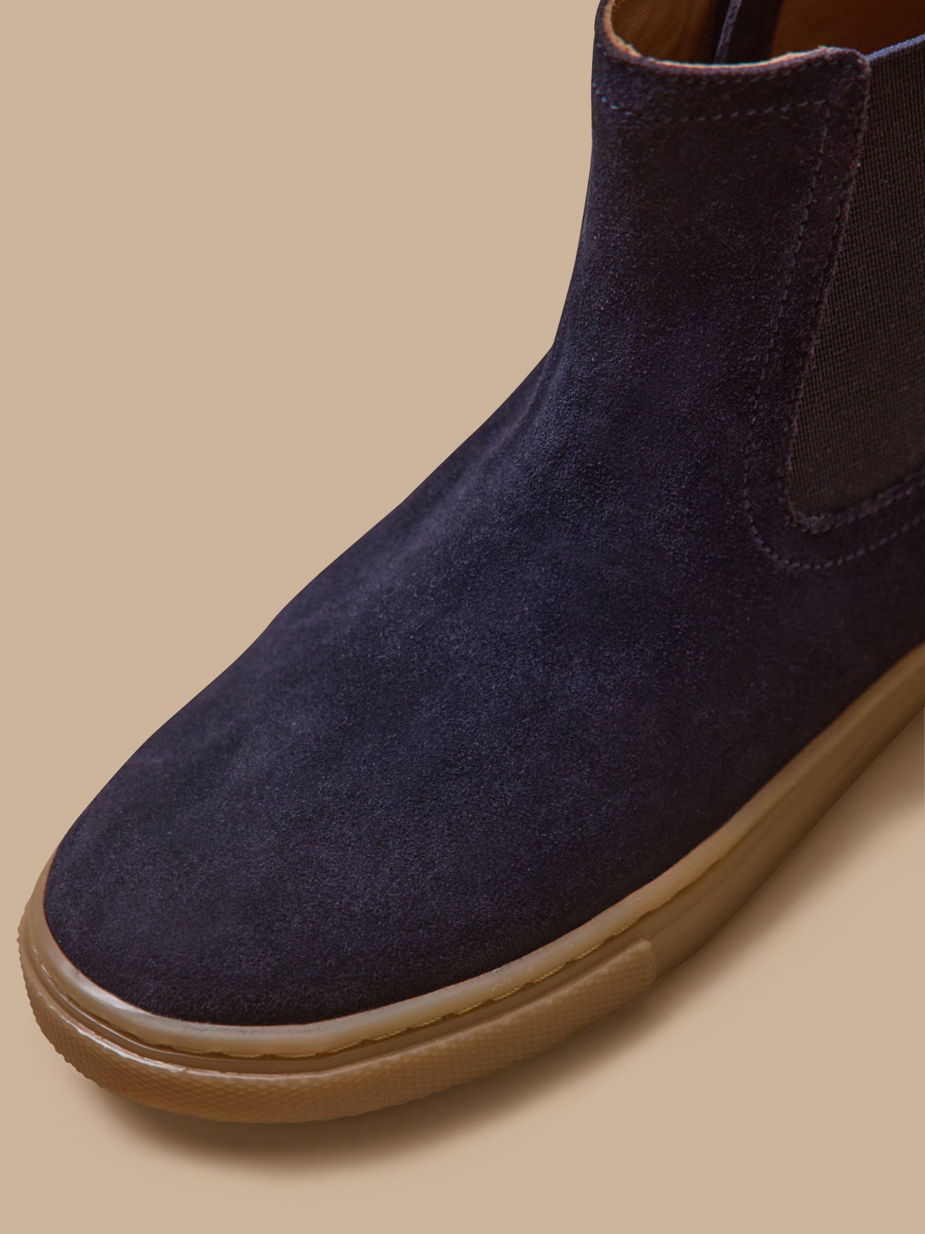 Chelsea jongensboots in suèdeleer