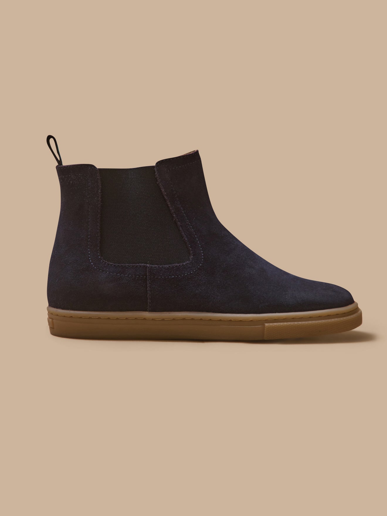 Chelsea jongensboots in suèdeleer