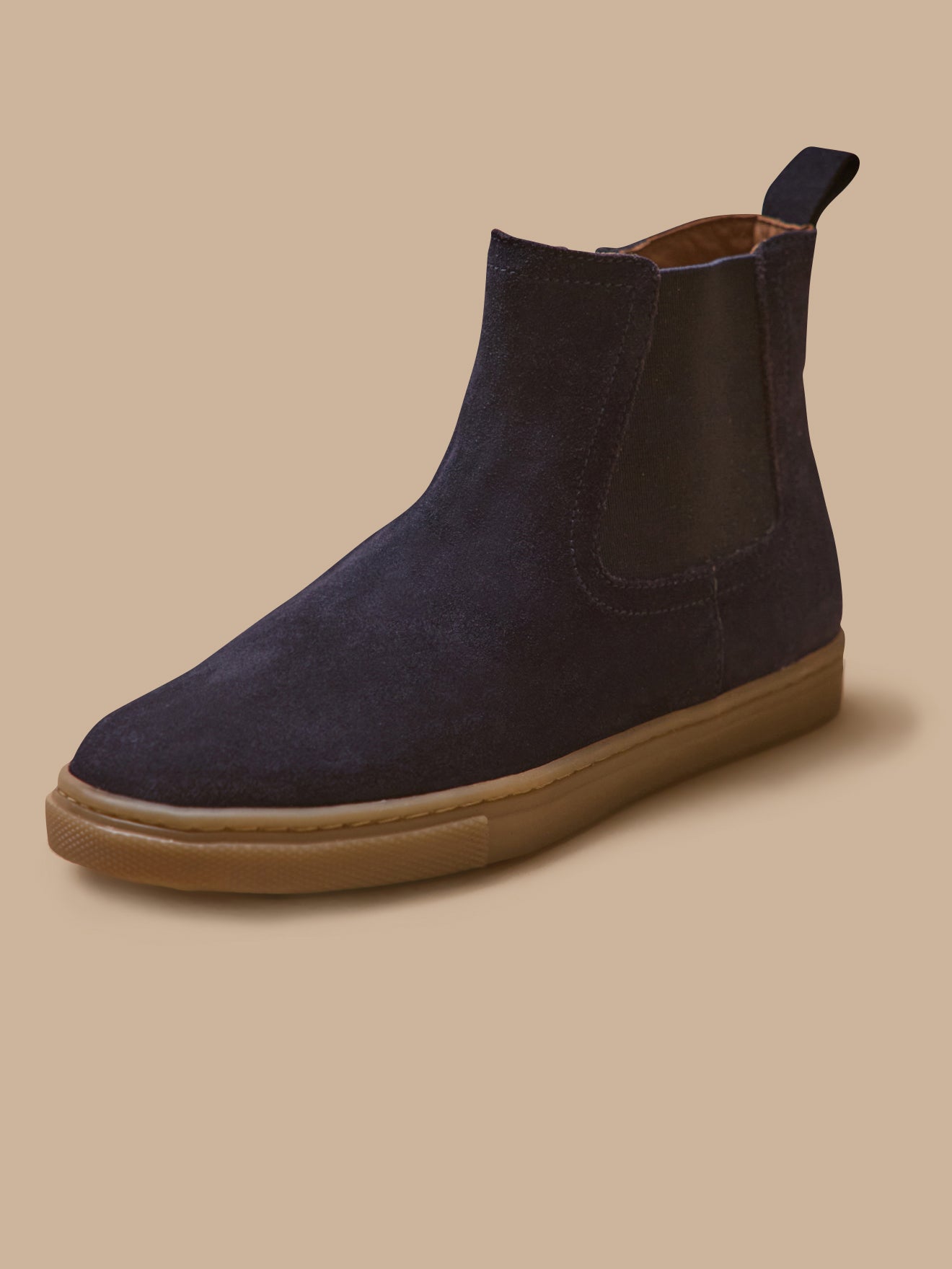 Chelsea jongensboots in suèdeleer