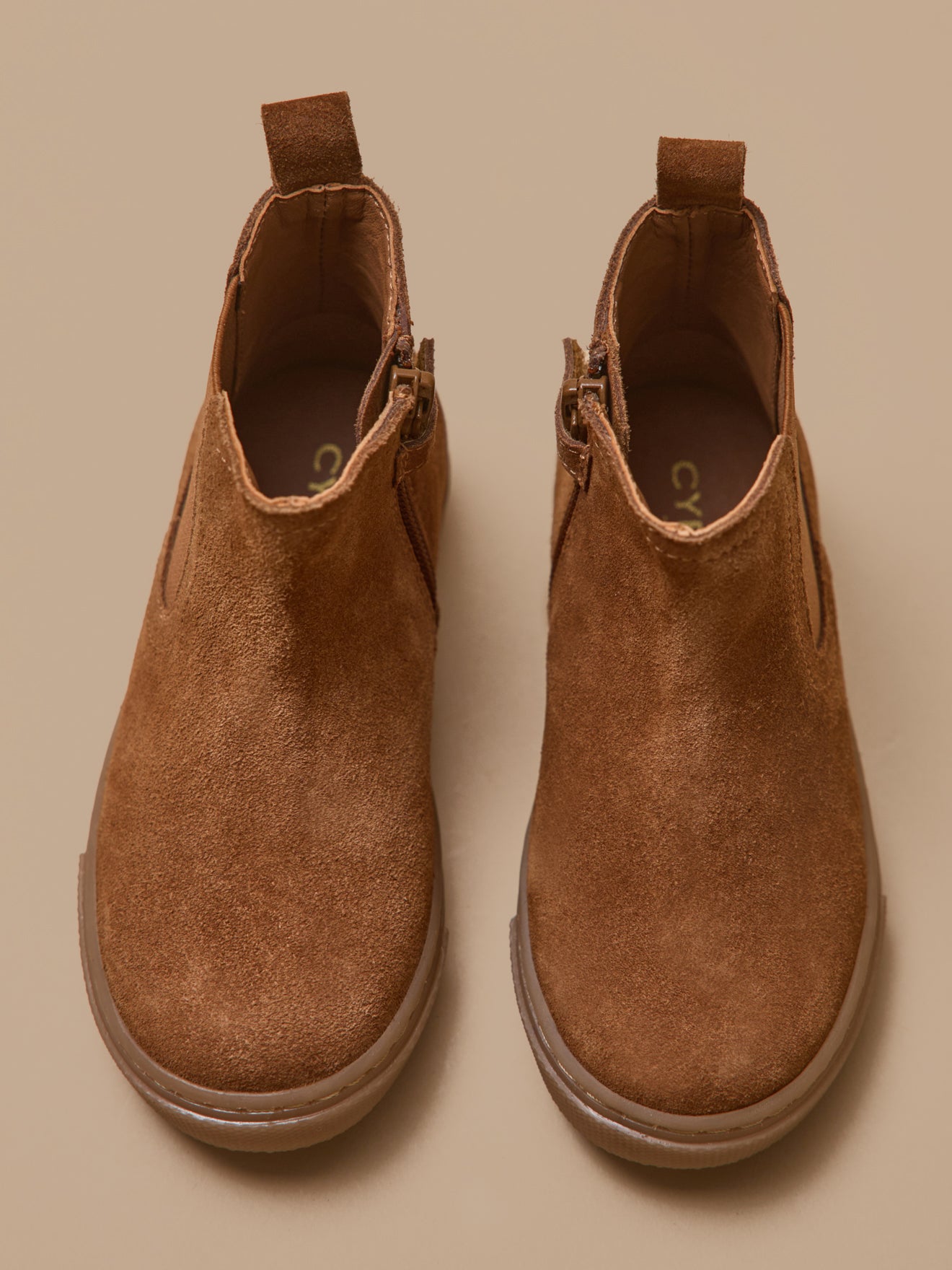 Chelsea jongensboots in suèdeleer
