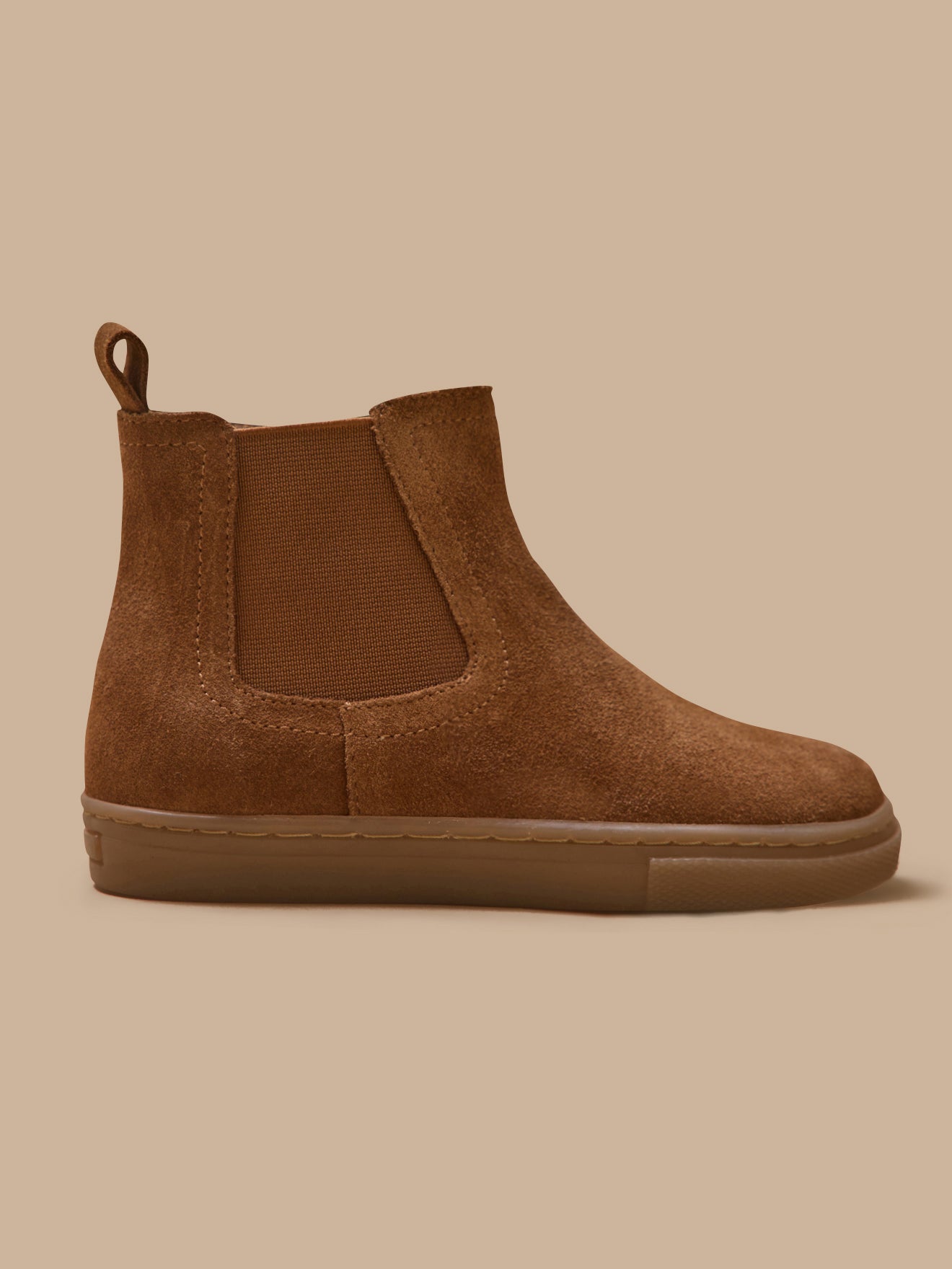 Chelsea jongensboots in suèdeleer