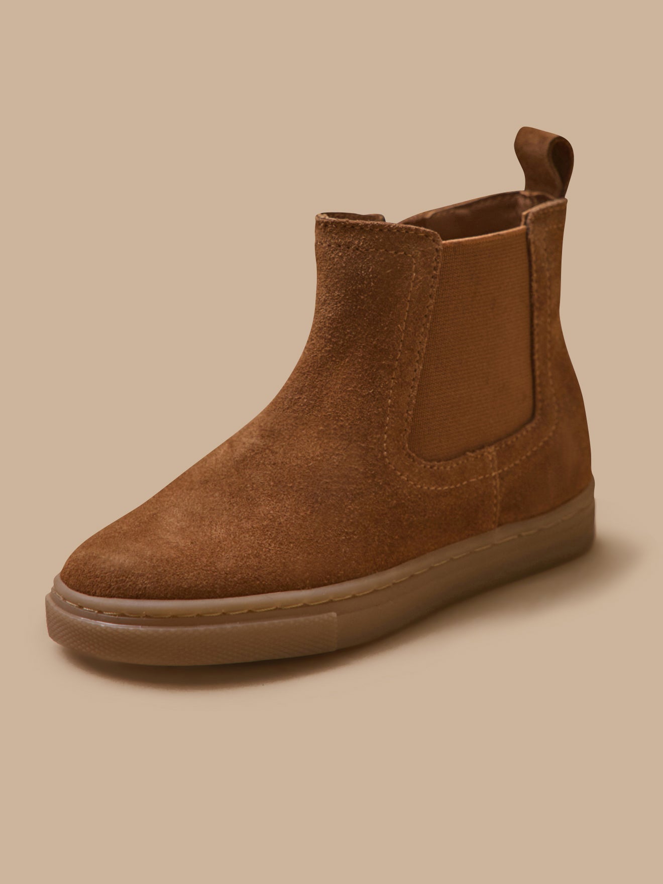 Chelsea jongensboots in suèdeleer