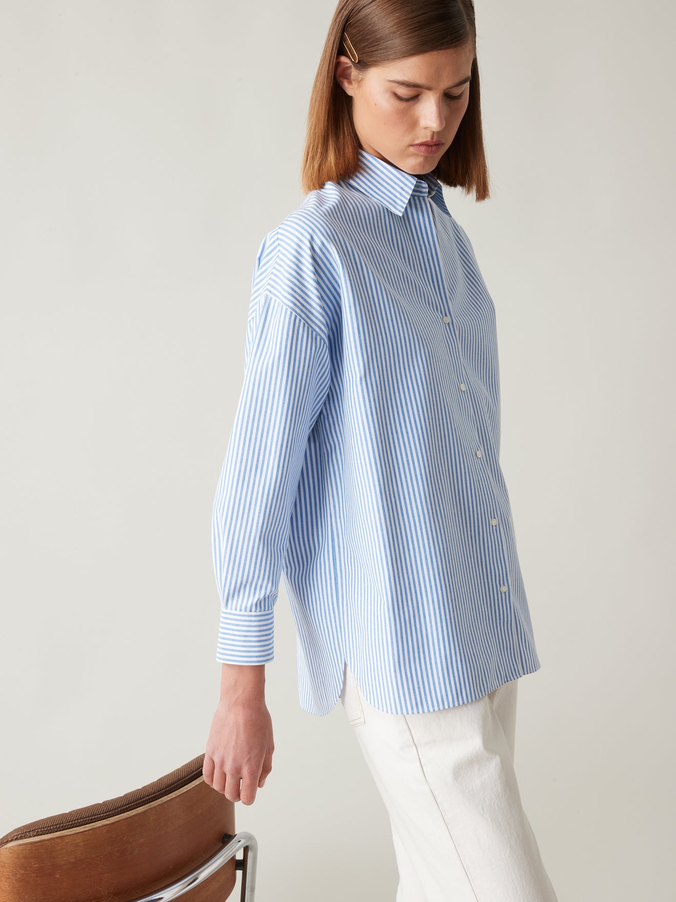 Chemise rayée femme