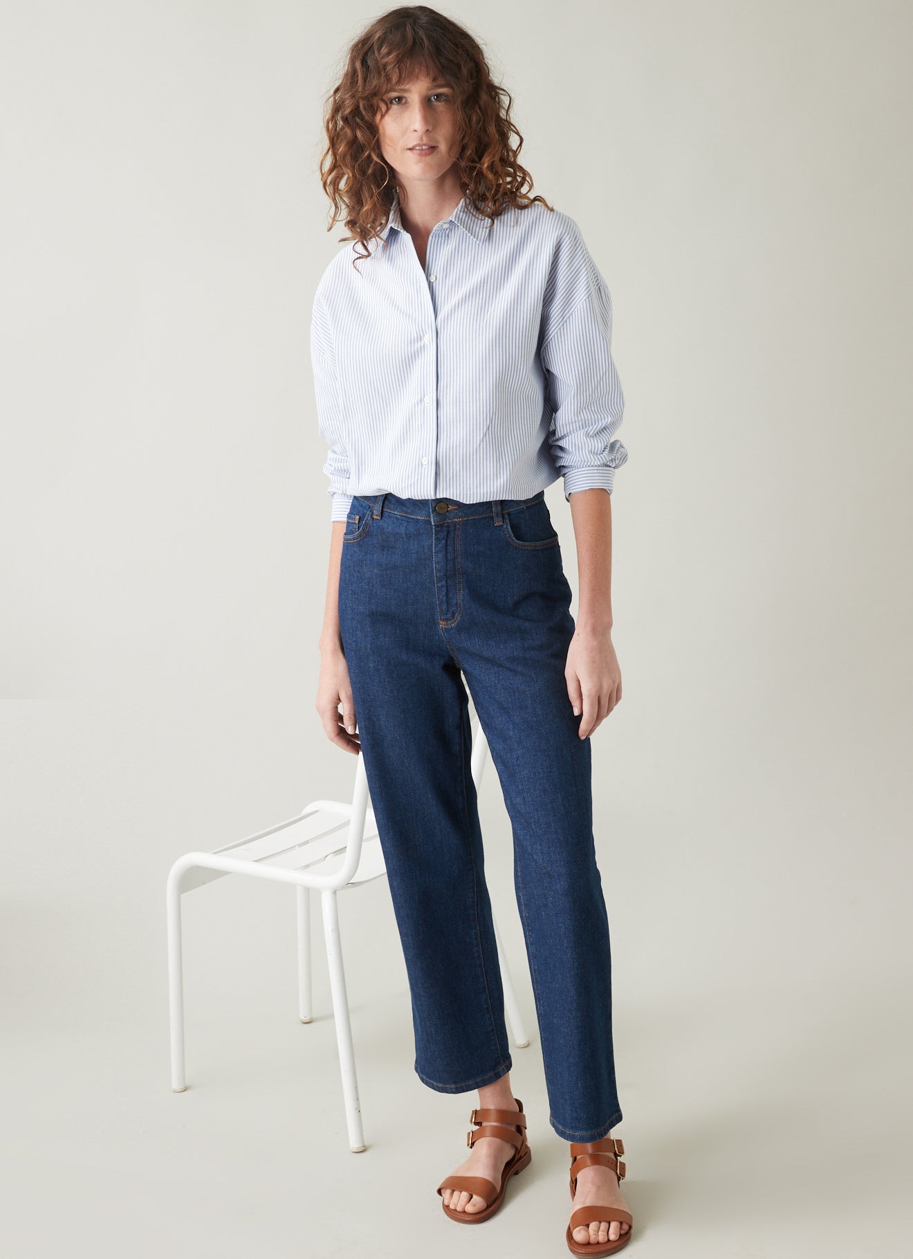 Chemise rayée femme