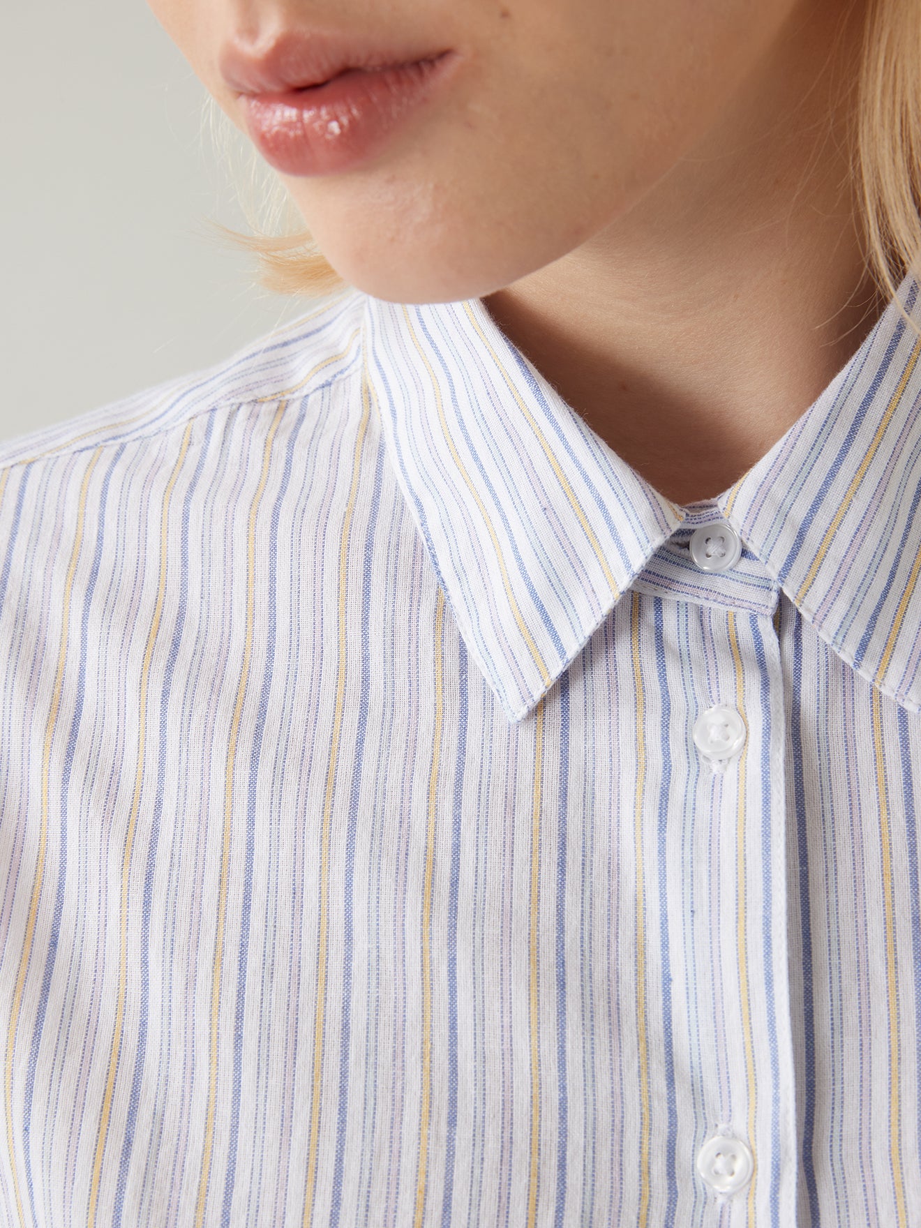 Chemise rayures tissé-teint femme