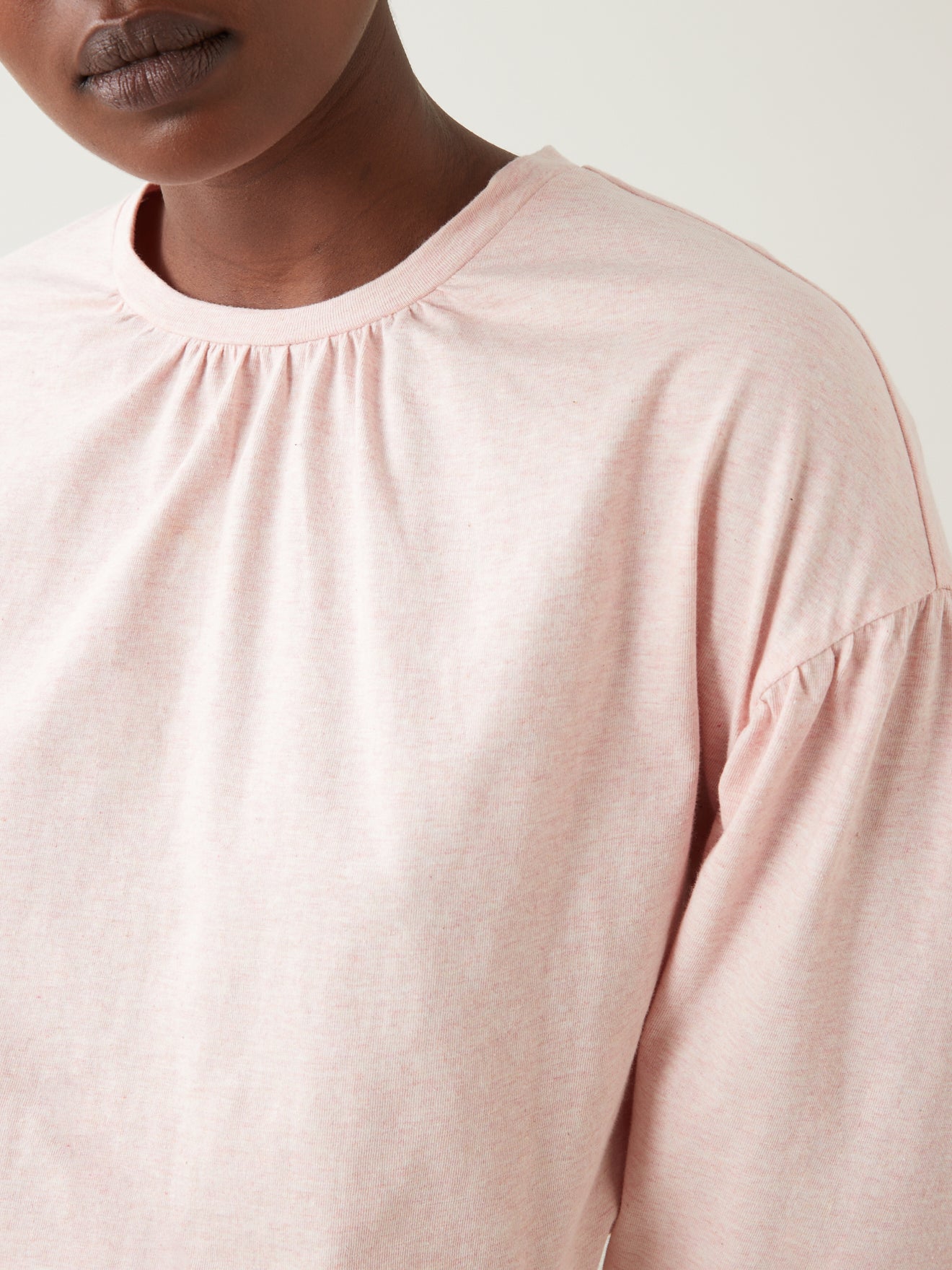 Damesshirt met ballonmouwen - biokatoen