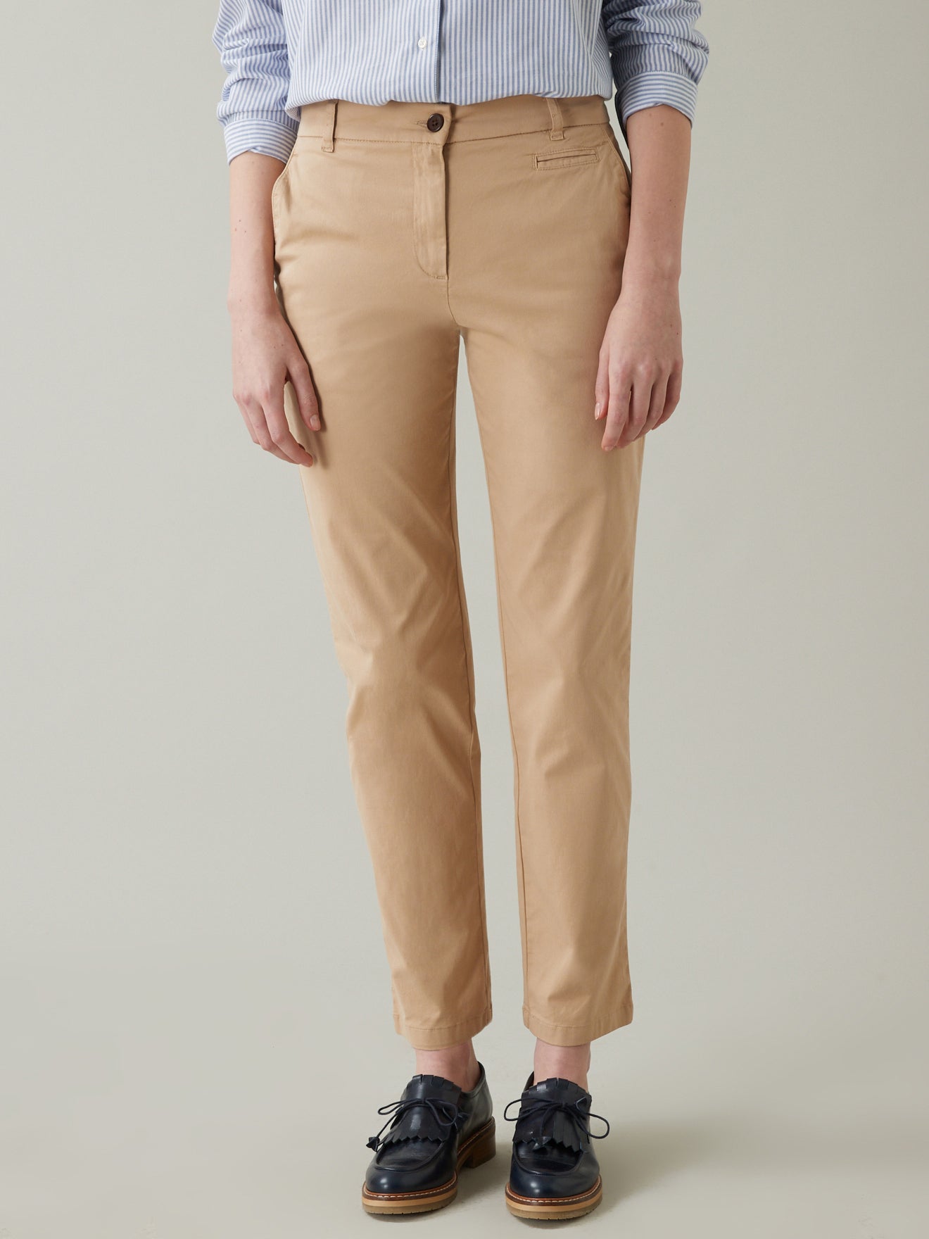 Chino coton stretch femme