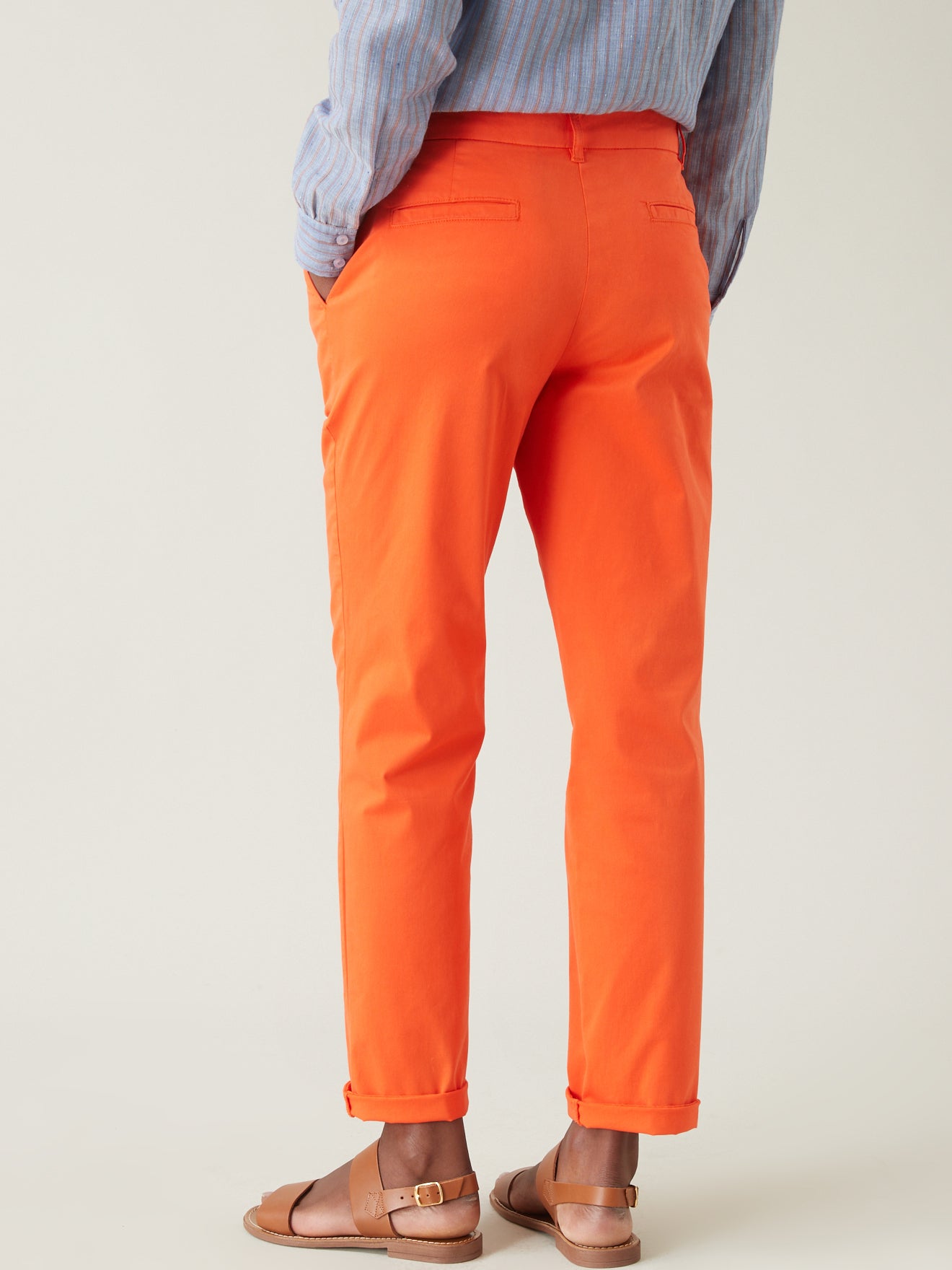 Chino coton stretch femme