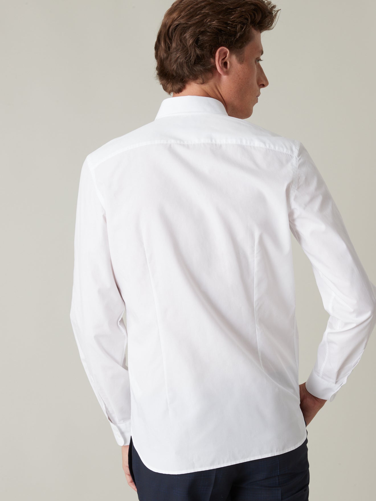 Chemise Slim Fit homme popeline unie easy care