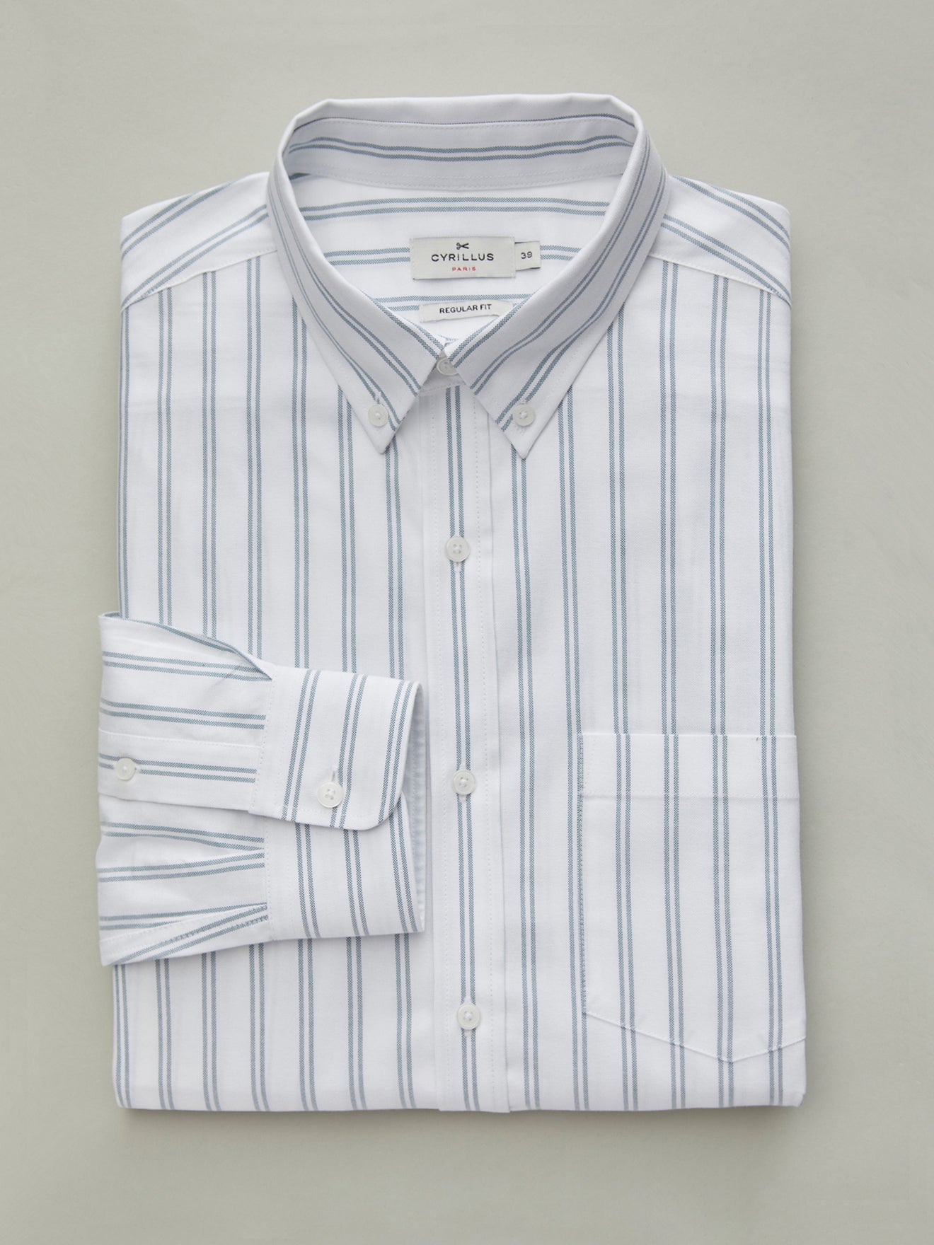 Classic fit herenhemd in oxfordstof - biokatoen