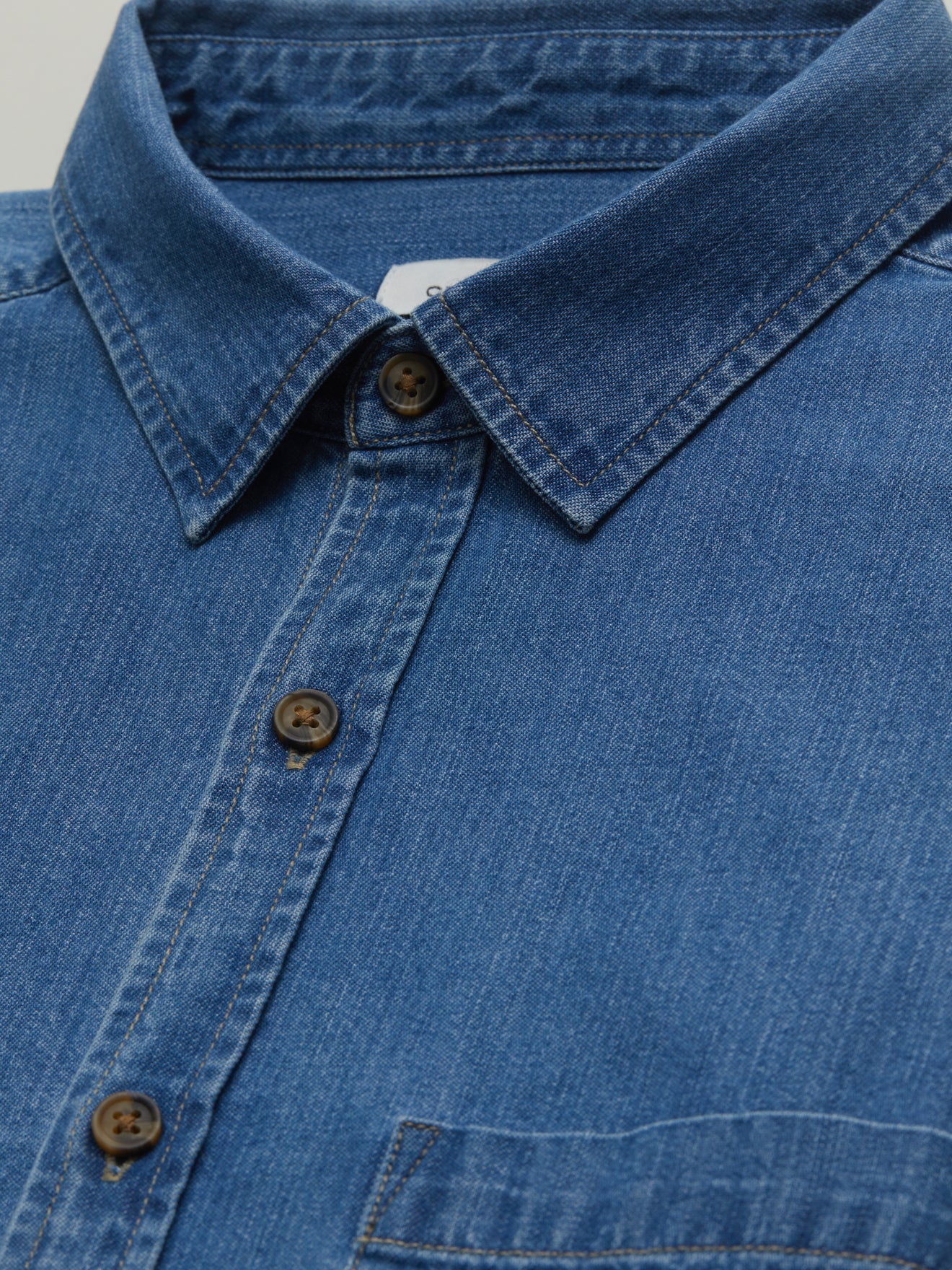 Herenhemd in denim, regular fit